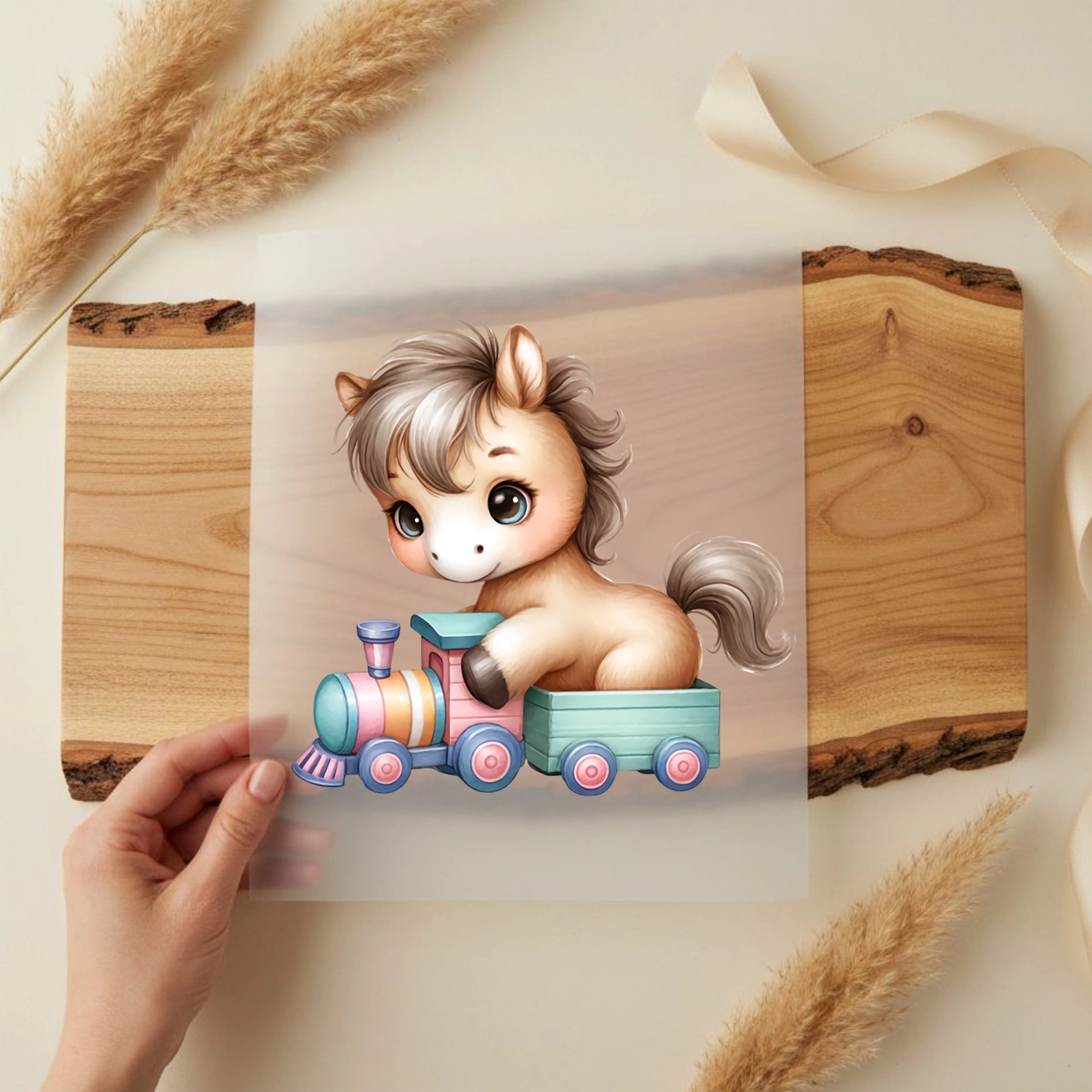 Bügelbild Pony Expresszug