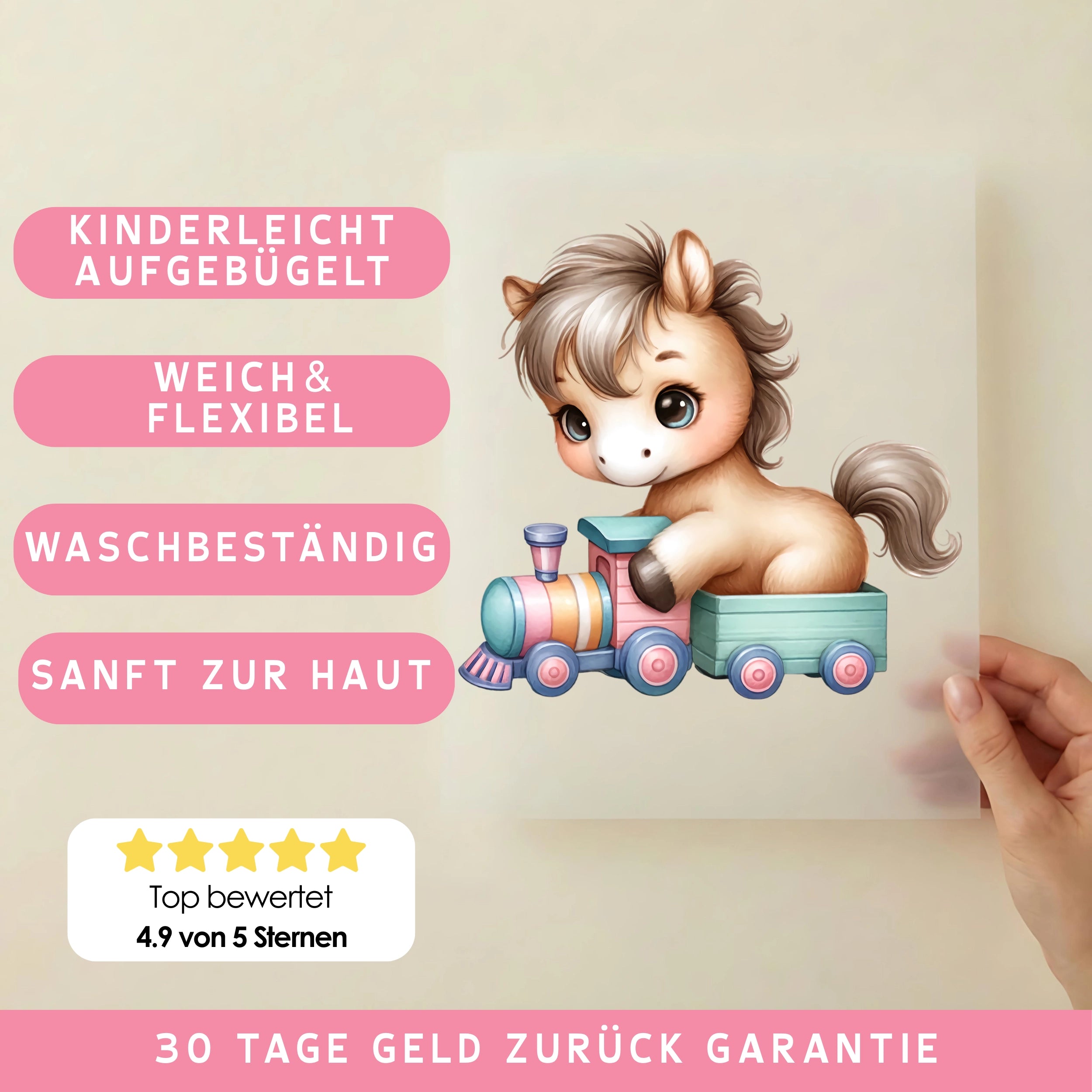 Bügelbild Pony Expresszug