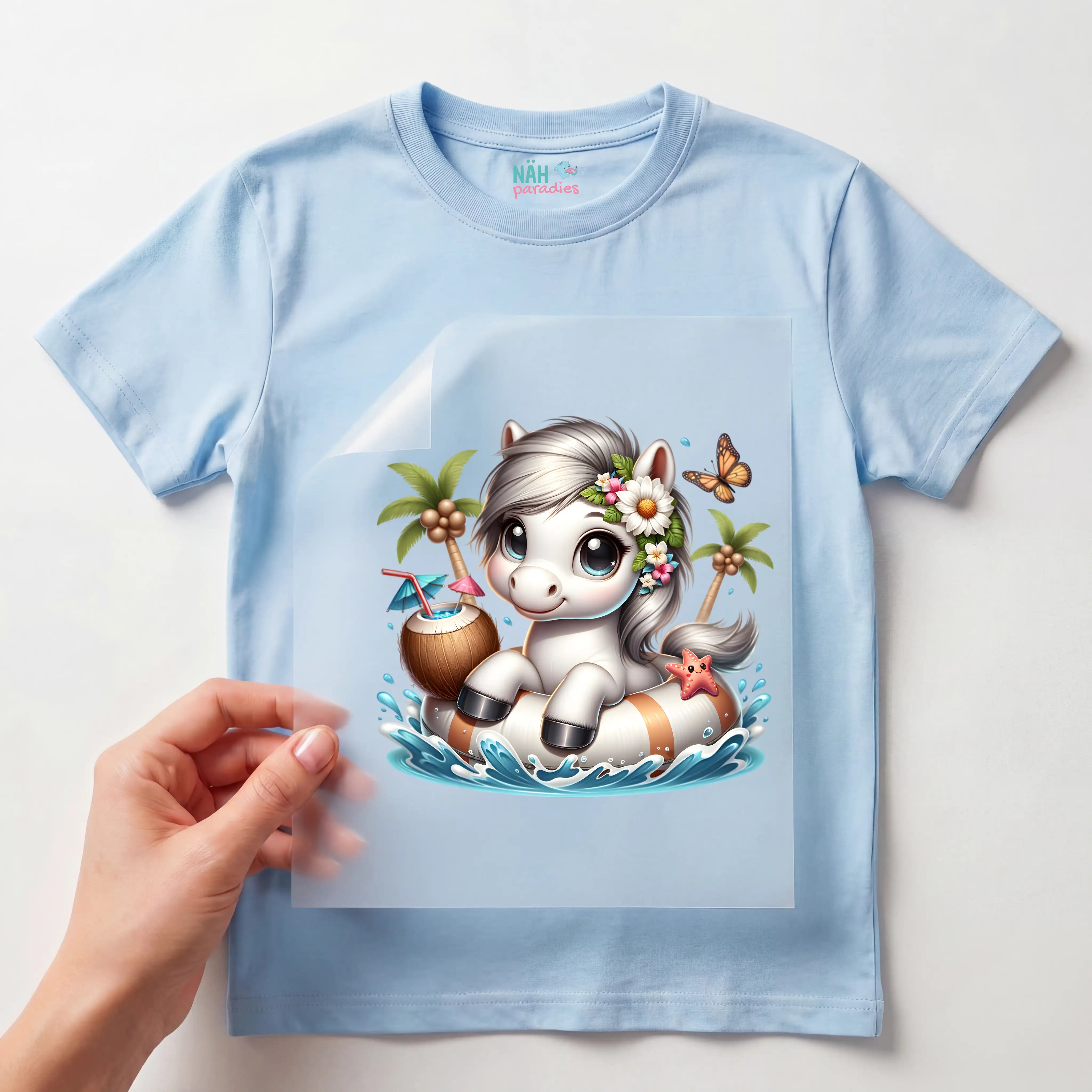Bügelbild karibisches Pony Wölkchen