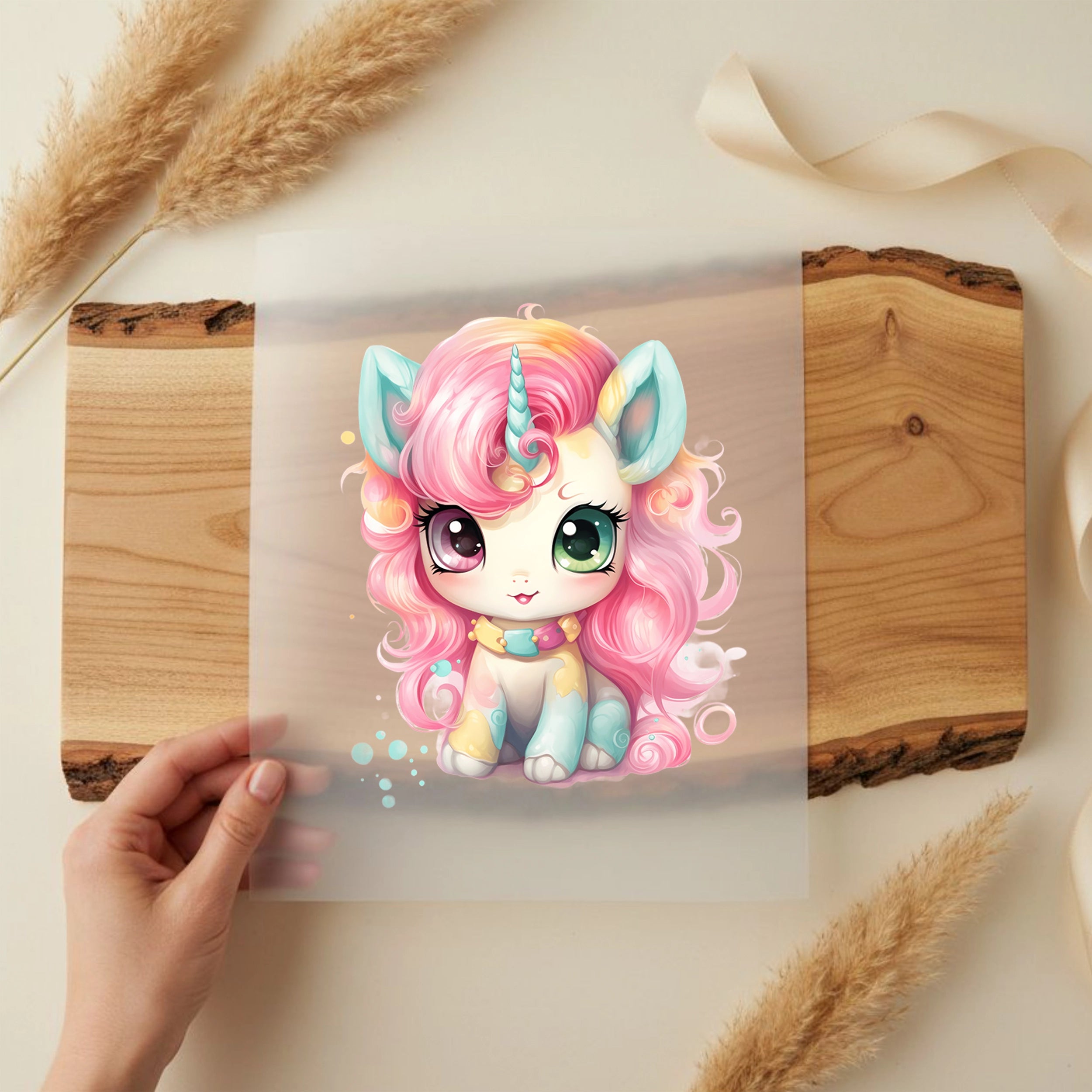 Bügelbild Einhorn Pinky