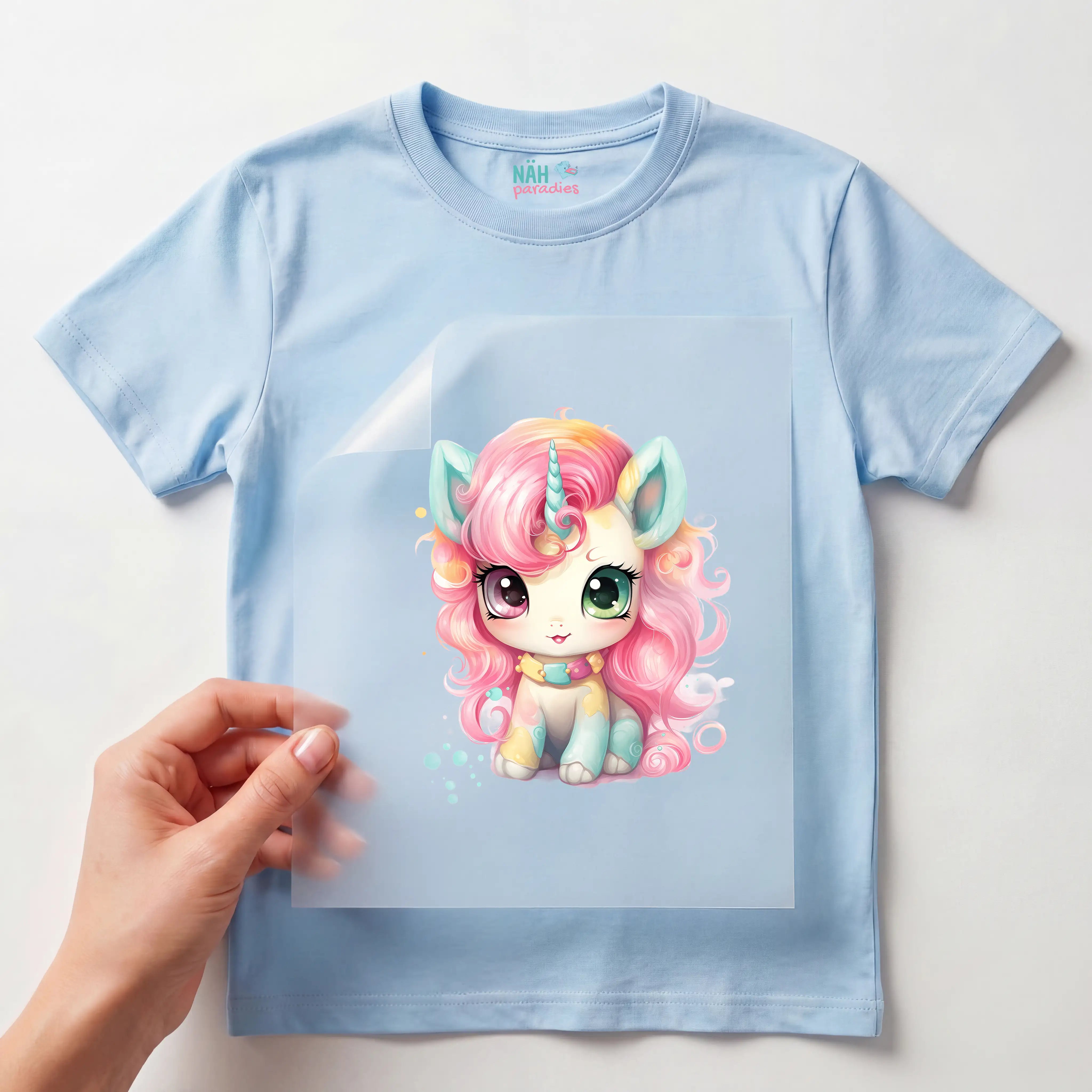 Bügelbild Einhorn Pinky