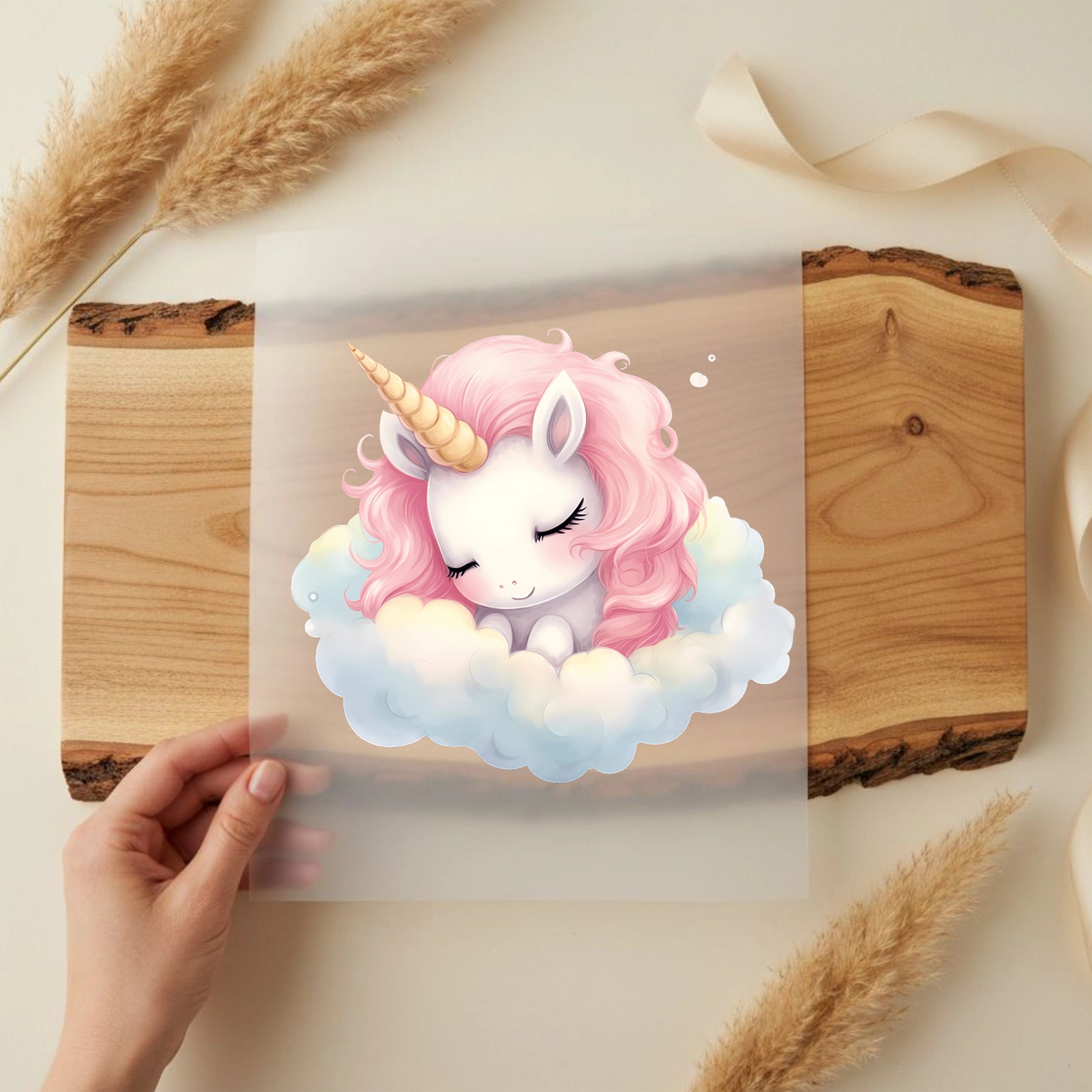 Bügelbild Einhorn Träumchen