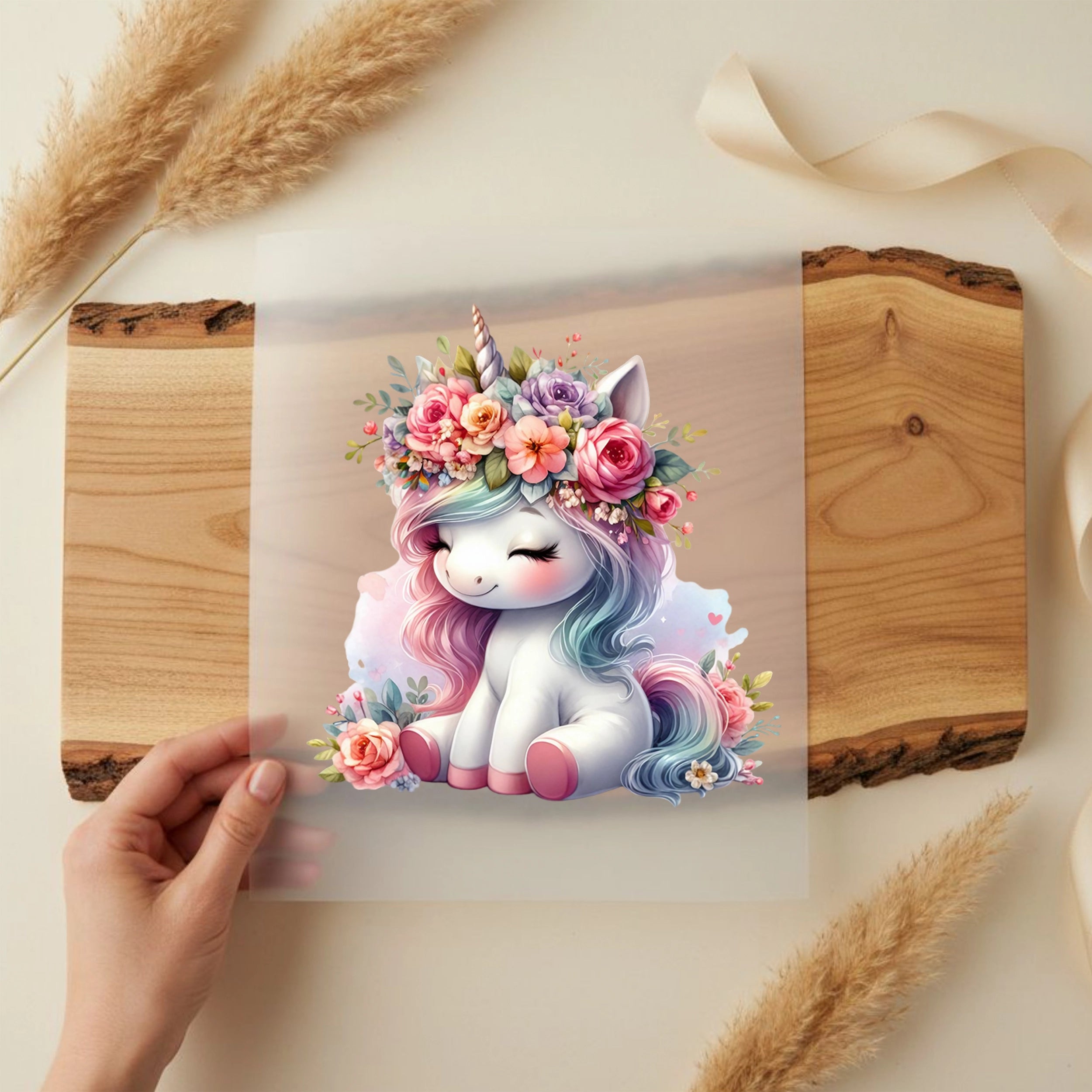 Bügelbild Einhorn Bella