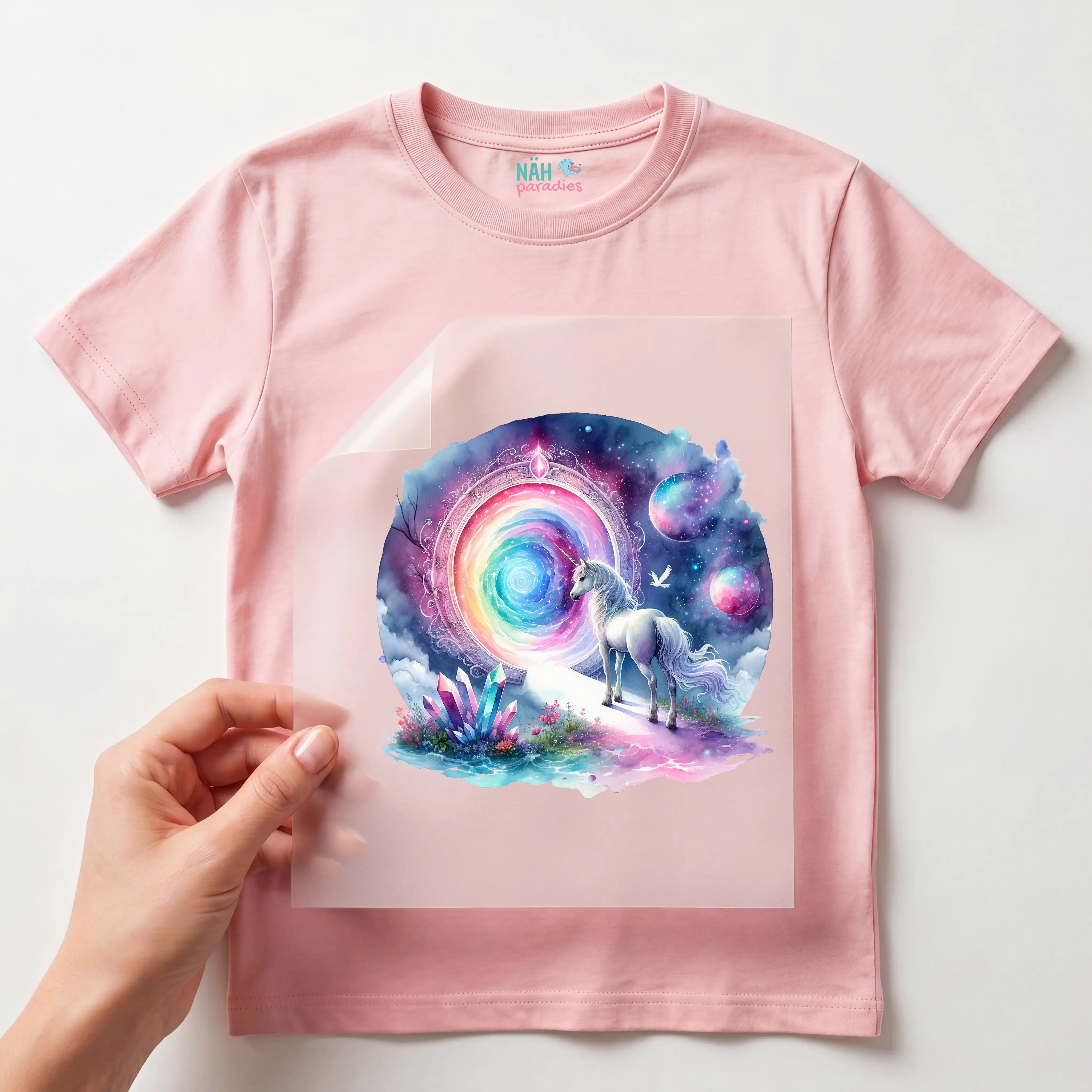 Bügelbild Einhorn Stella Dimensionsportal