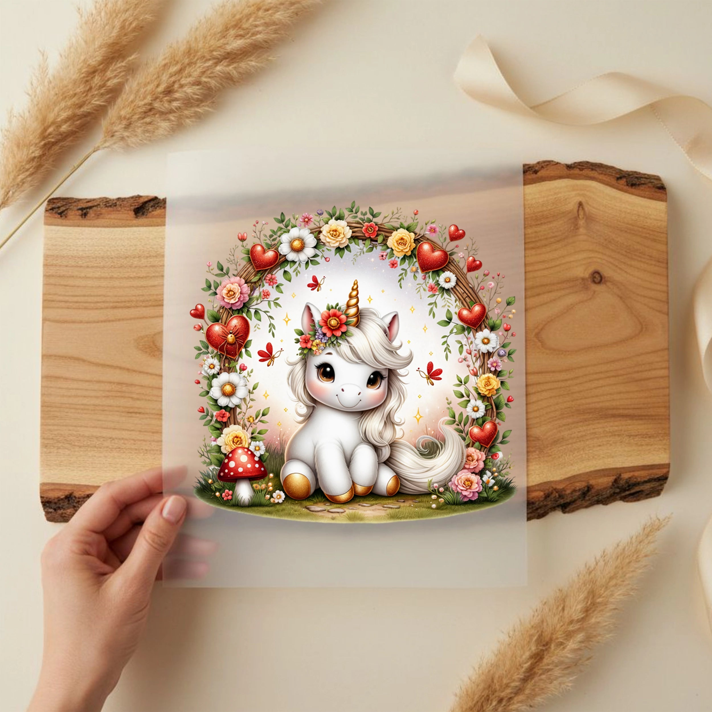 Bügelbild Einhorn Aurelias Naturzauber