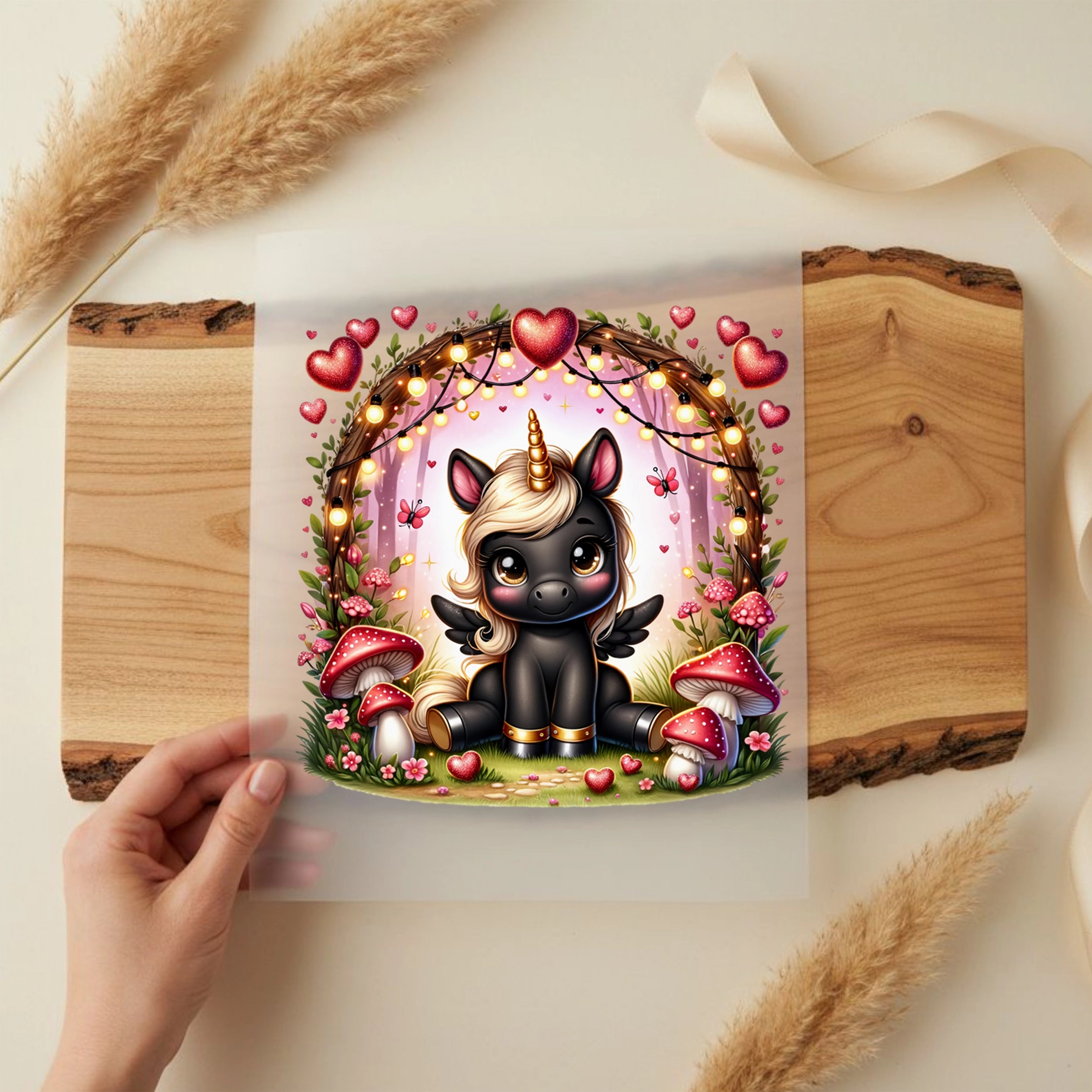 Bügelbild Einhorn Solara