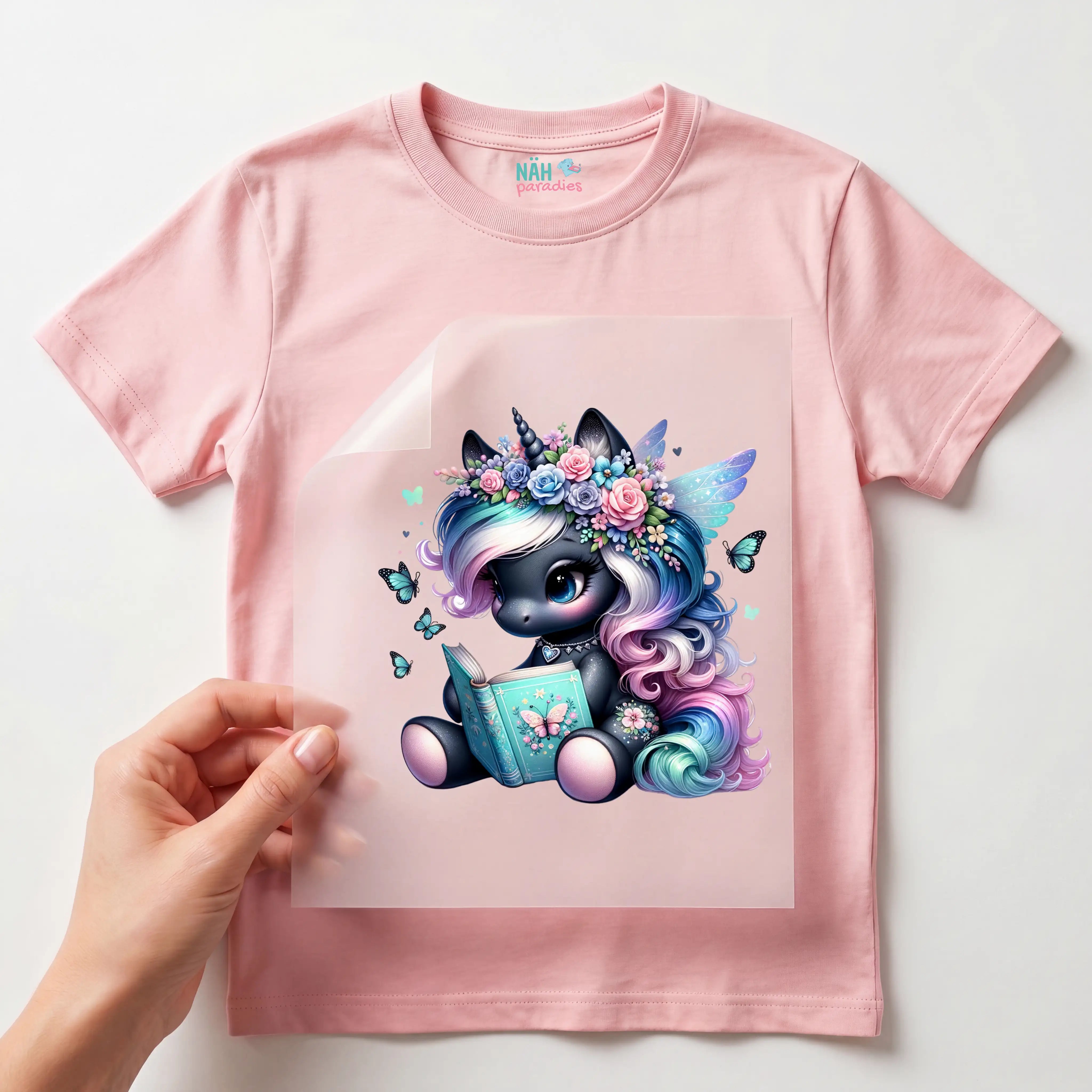 Bügelbild Einhorn Zafira Schmetterlingsbuch