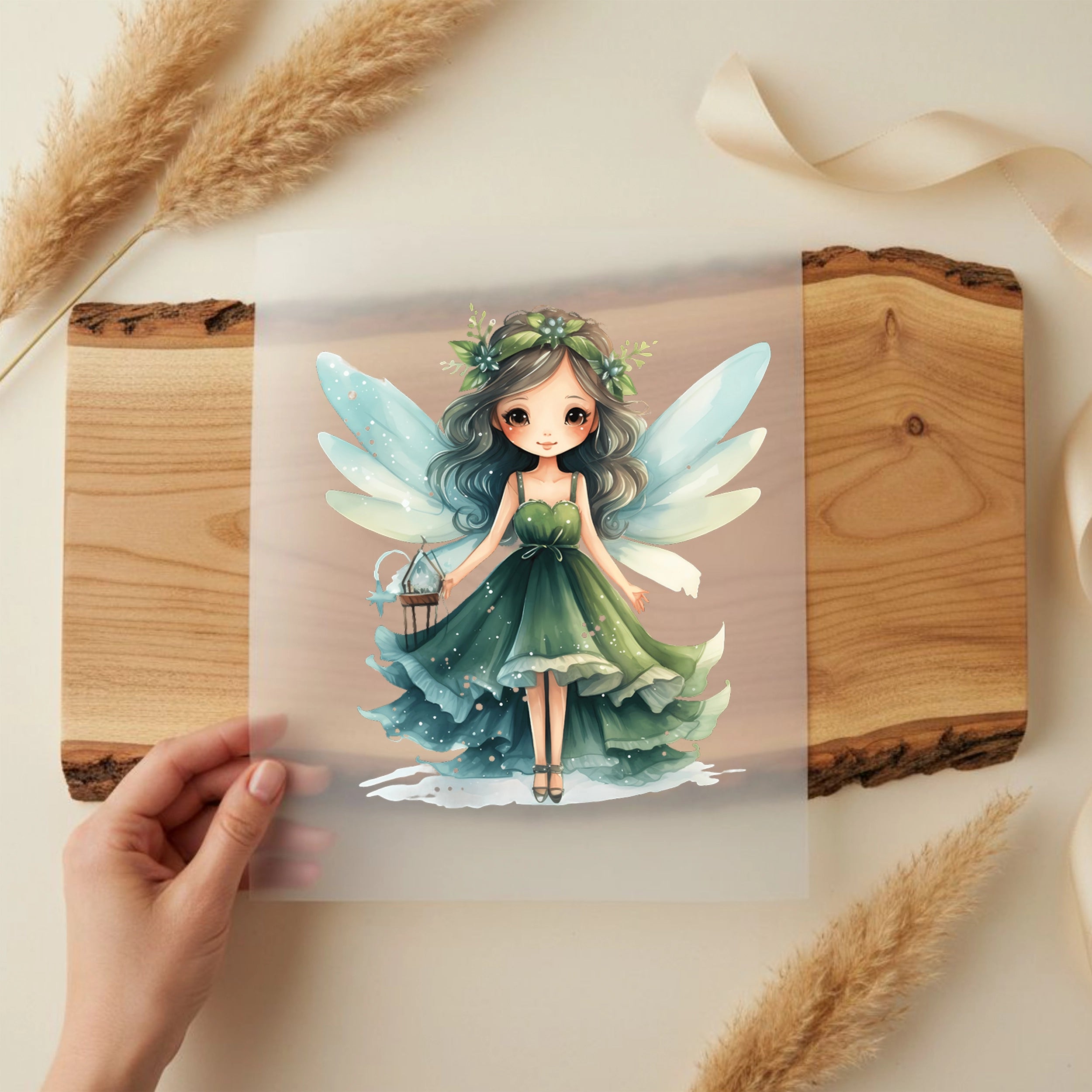 Bügelbild Grüne Zauber Fee