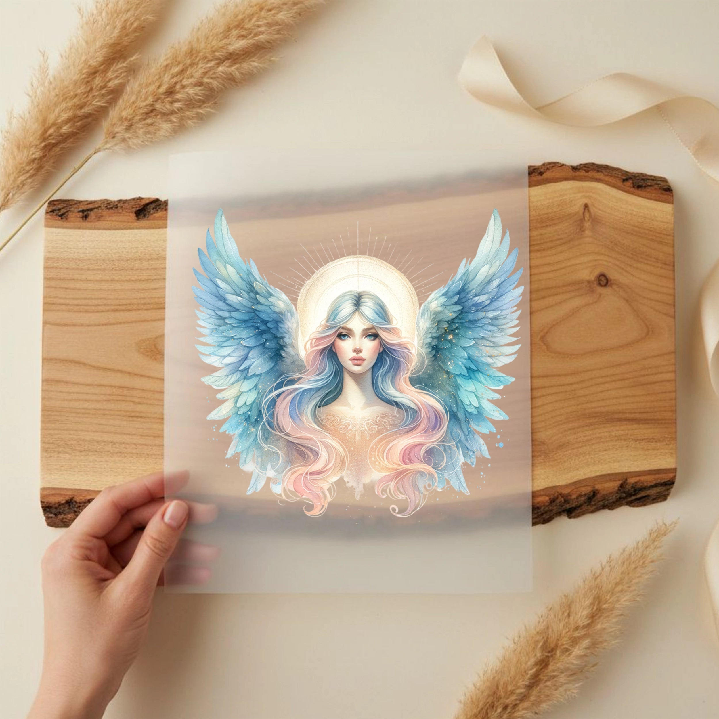 Bügelbild Strahlenengel