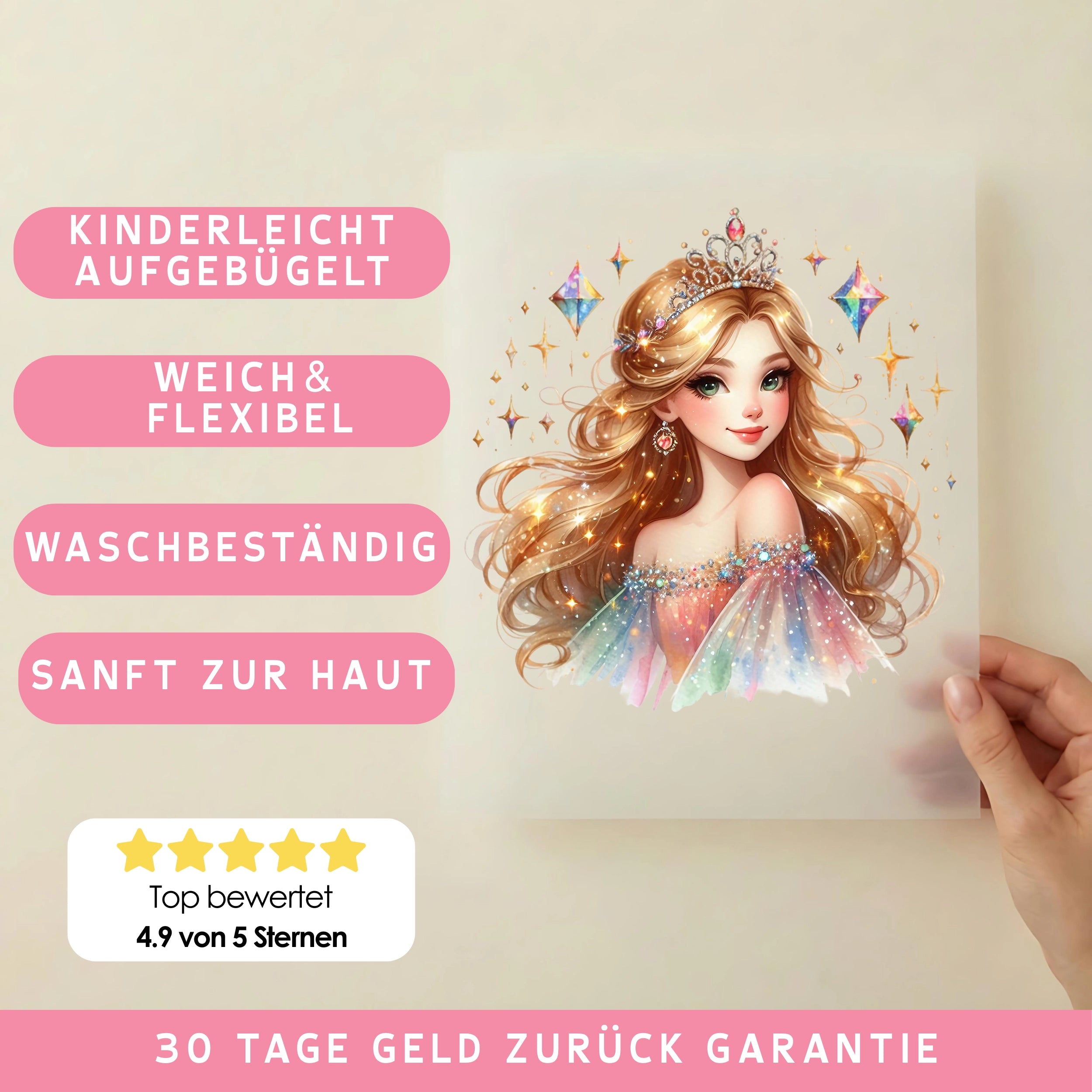 Bügelbild Prinzessin Elina – Glanz der Sternennacht