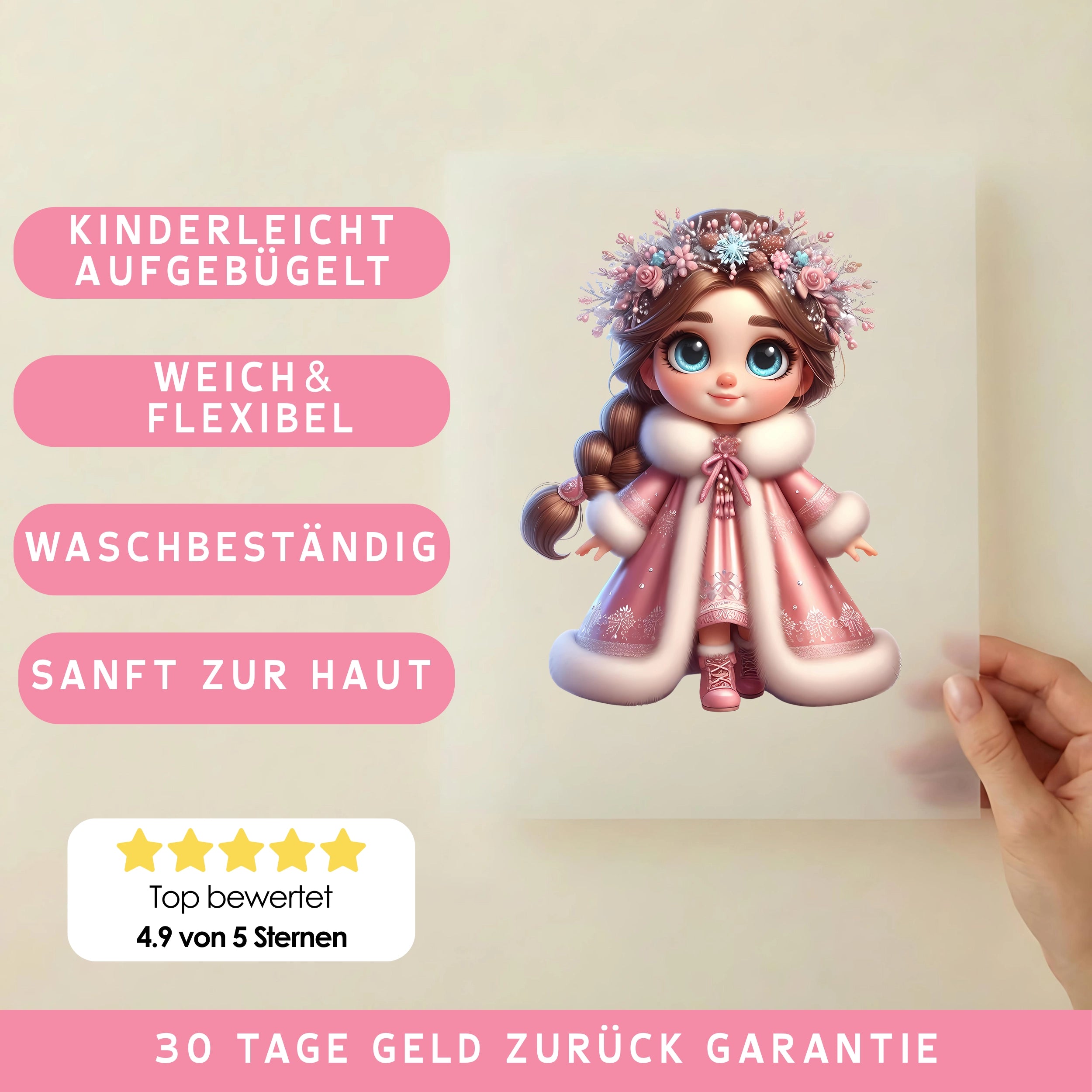 Bügelbild Rosane Winter Prinzessin