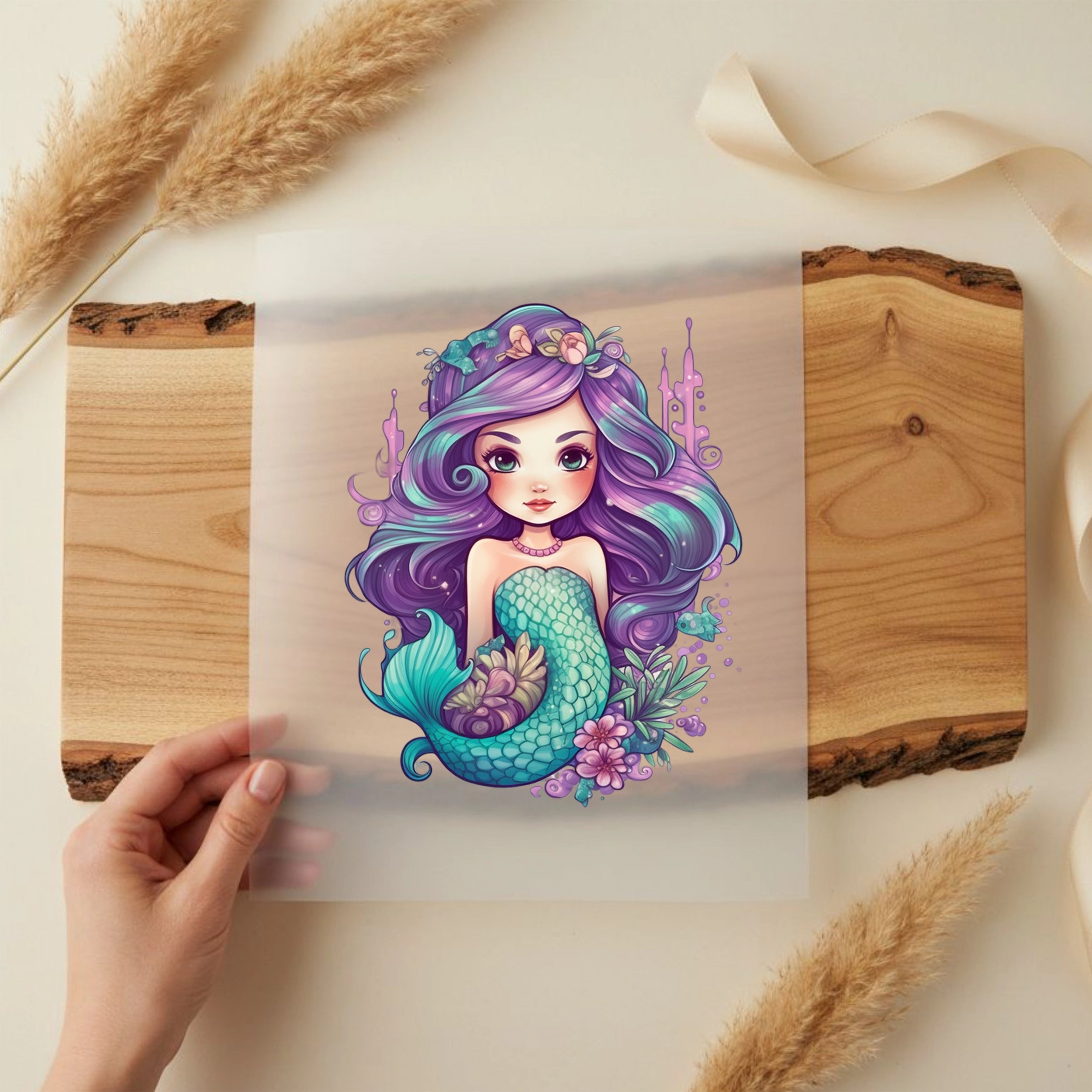 Bügelbild Meerjungfrau Lavandara