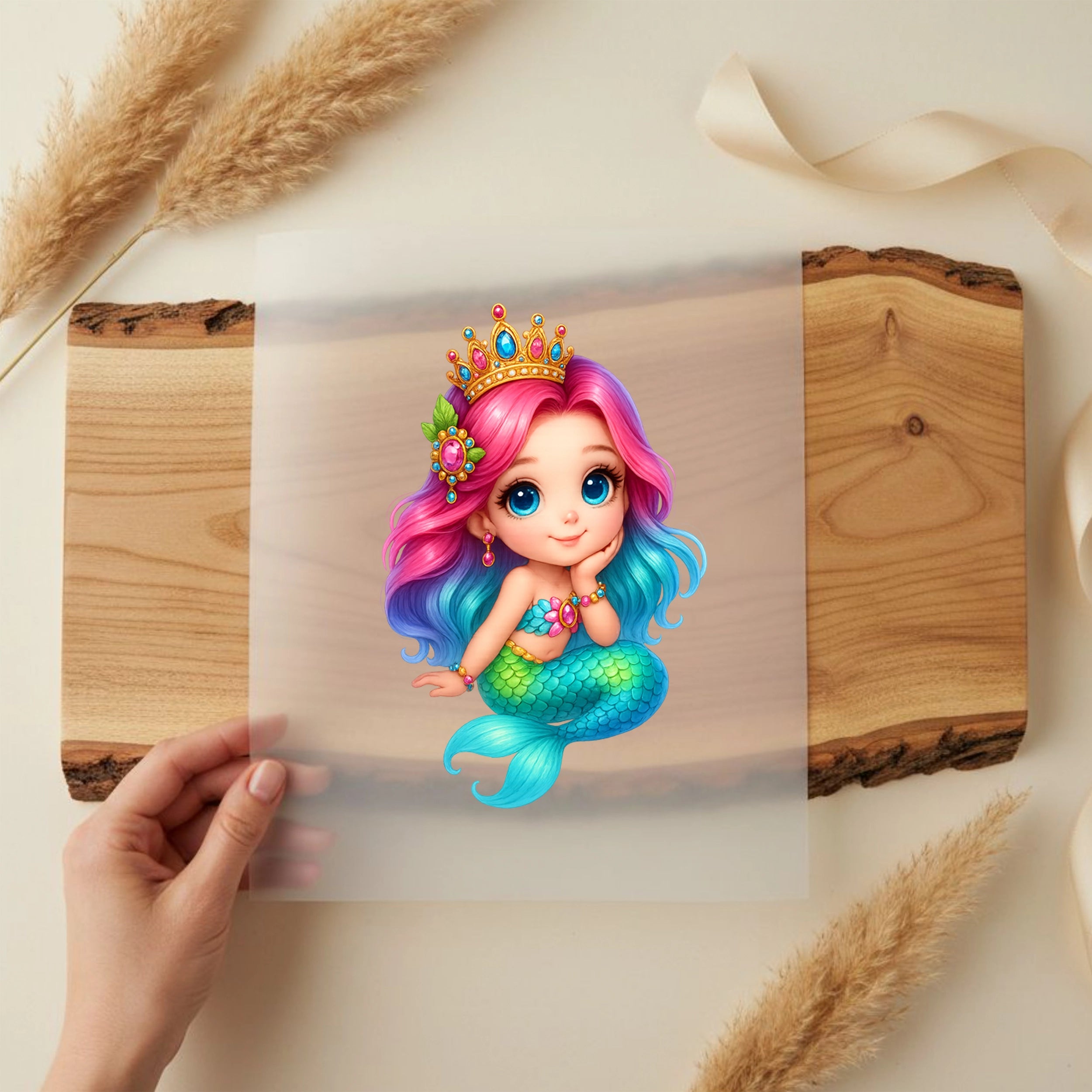 Bügelbild Meerjungfrau Glitzerlina