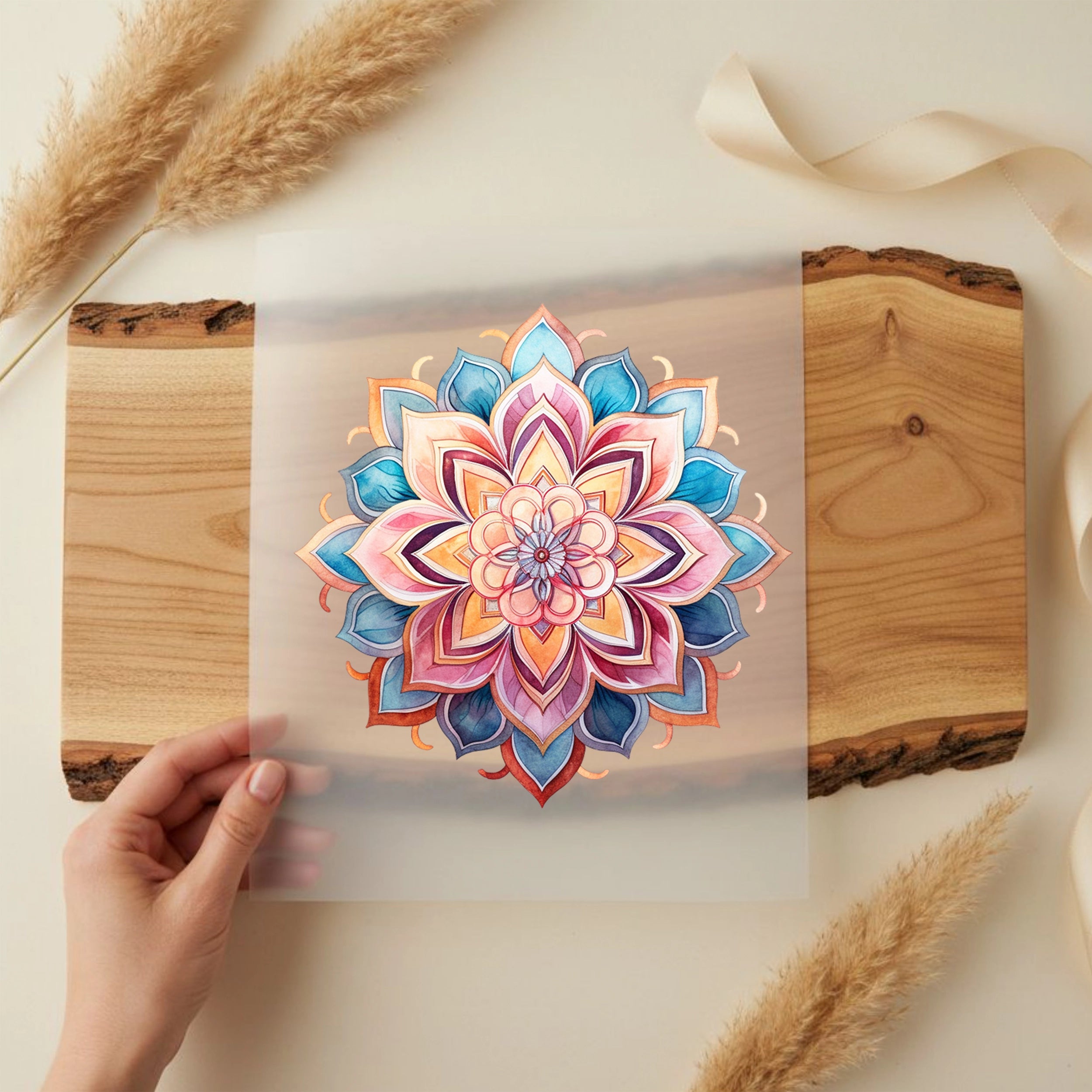 Bügelbild Mandala Blütenrausch