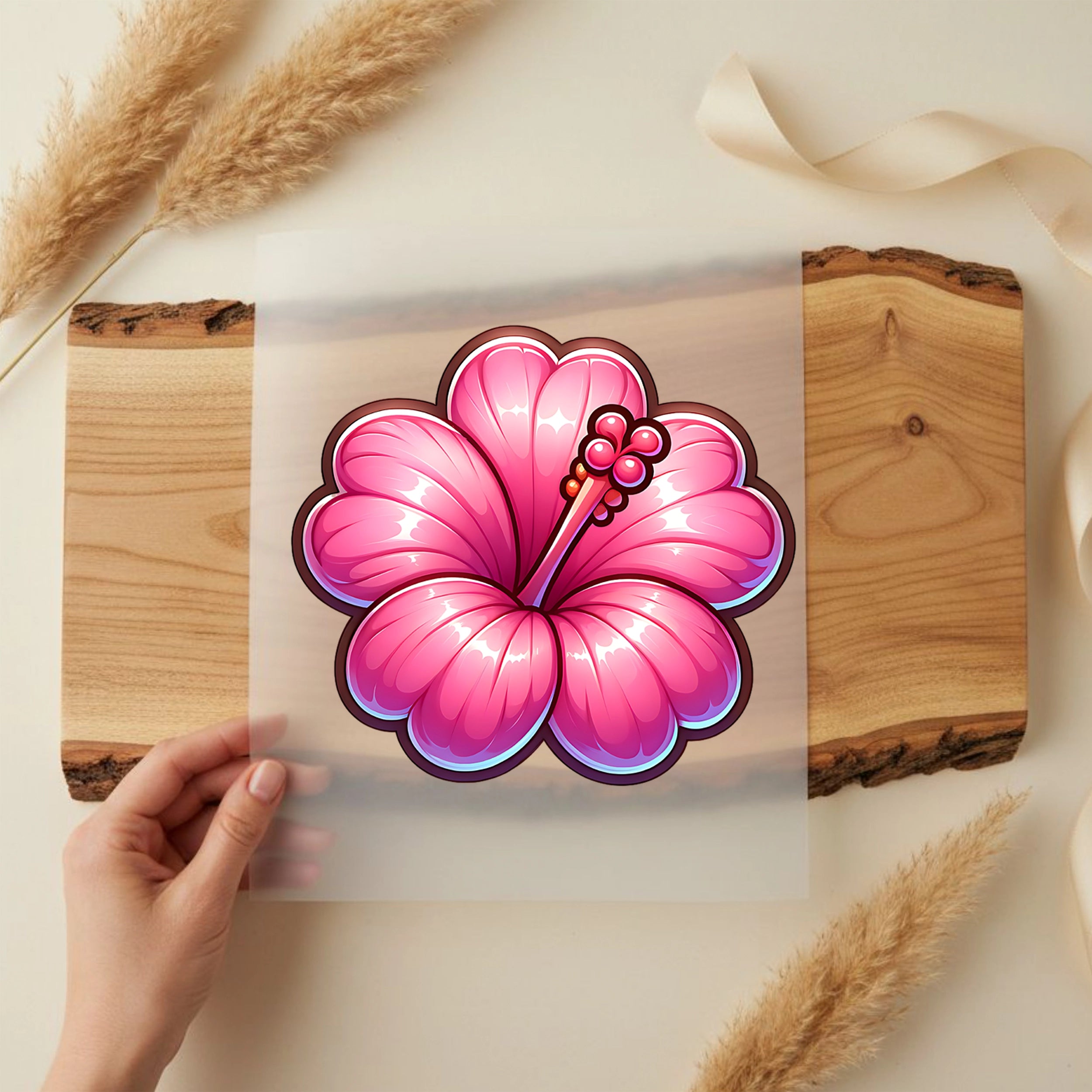 Bügelbild Hibiskus Dream