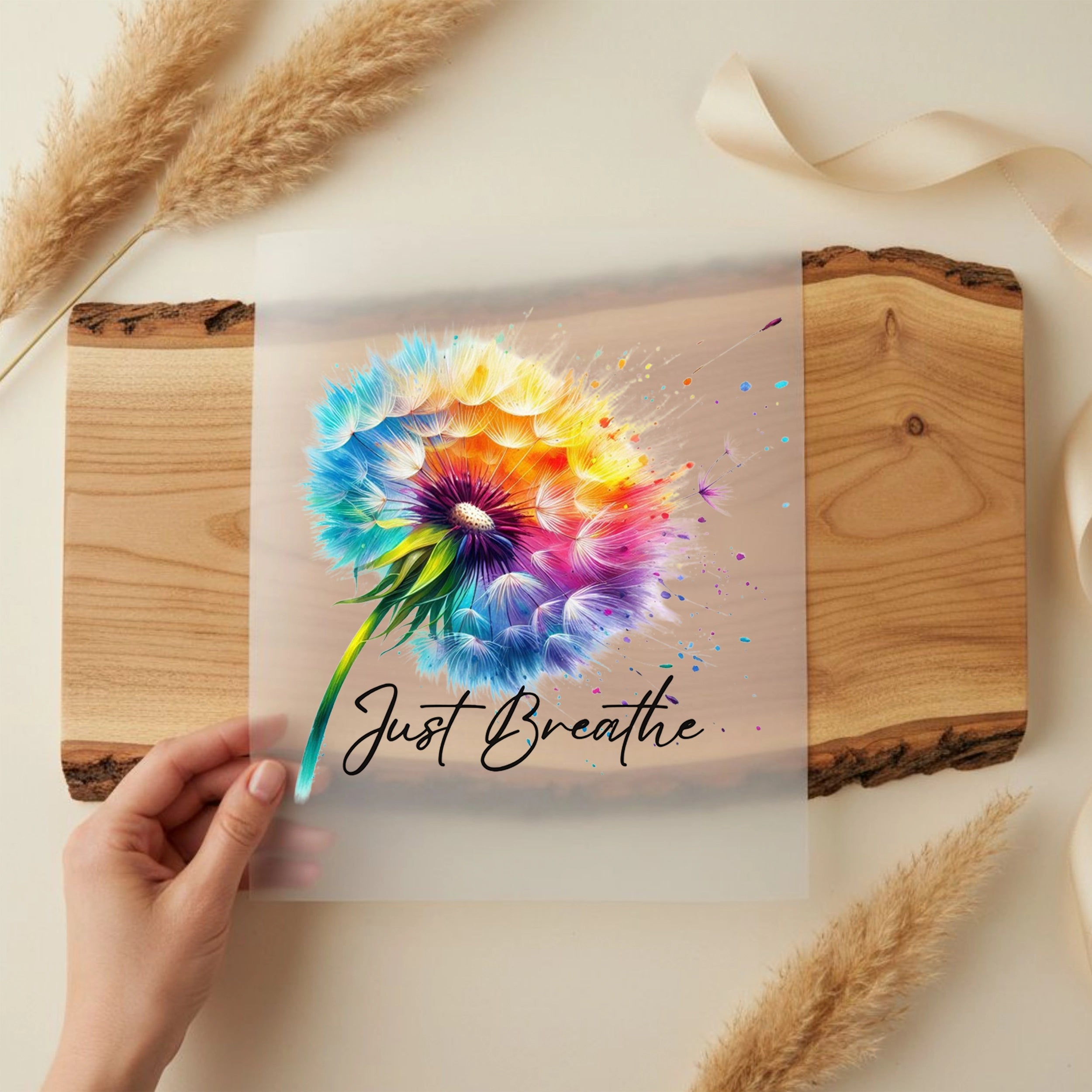 Bügelbild Pusteblume der Freude