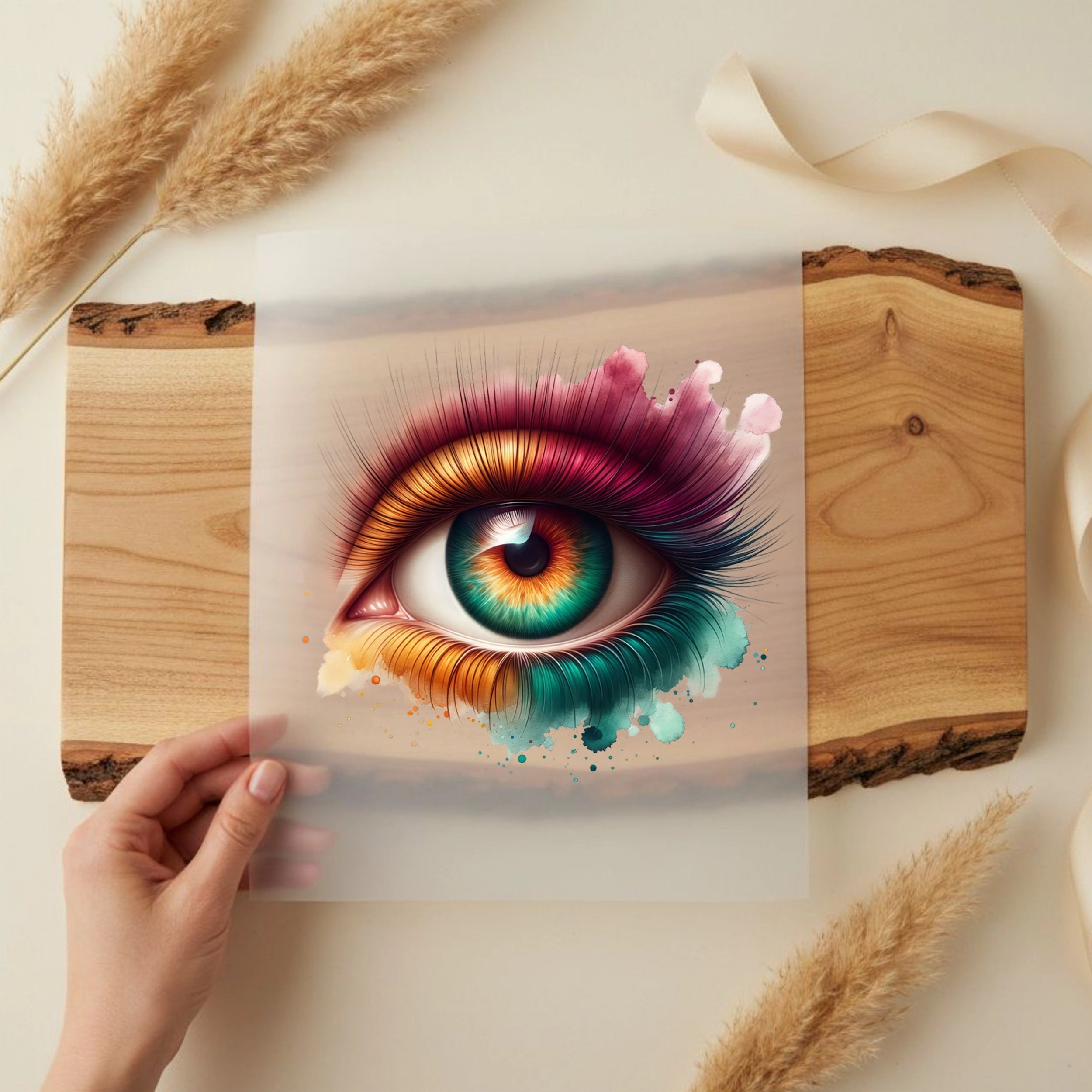 Bügelbild Blick der Farben