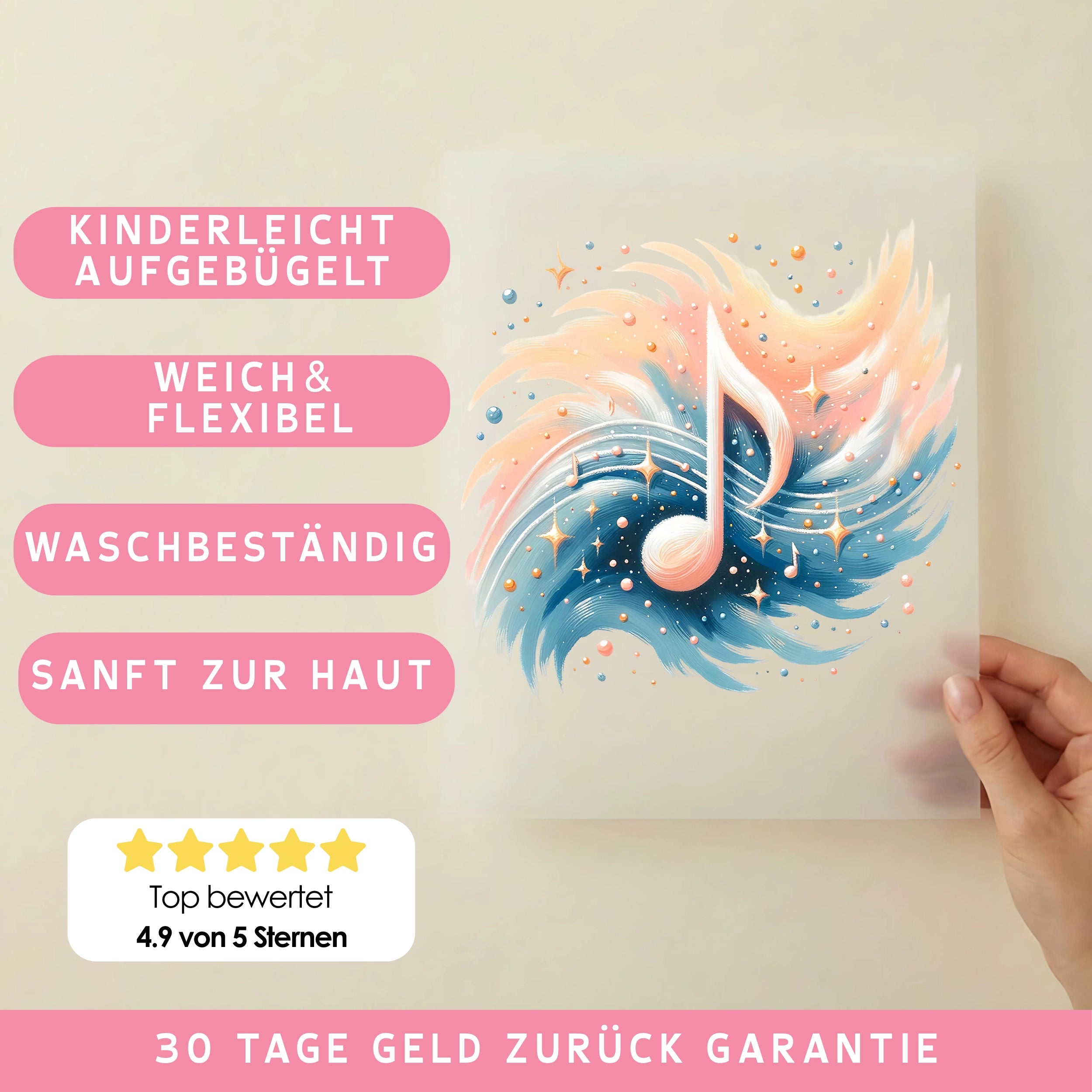 Bügelbild Pastellklang