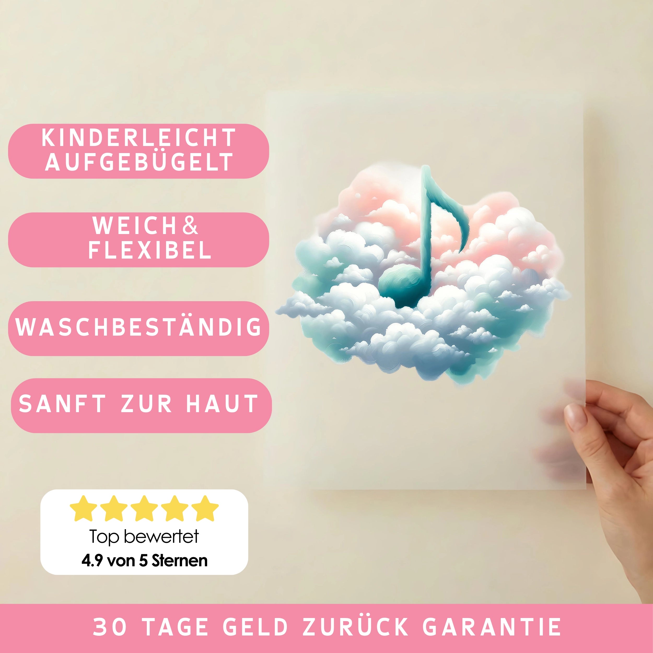 Bügelbild Himmlische Note