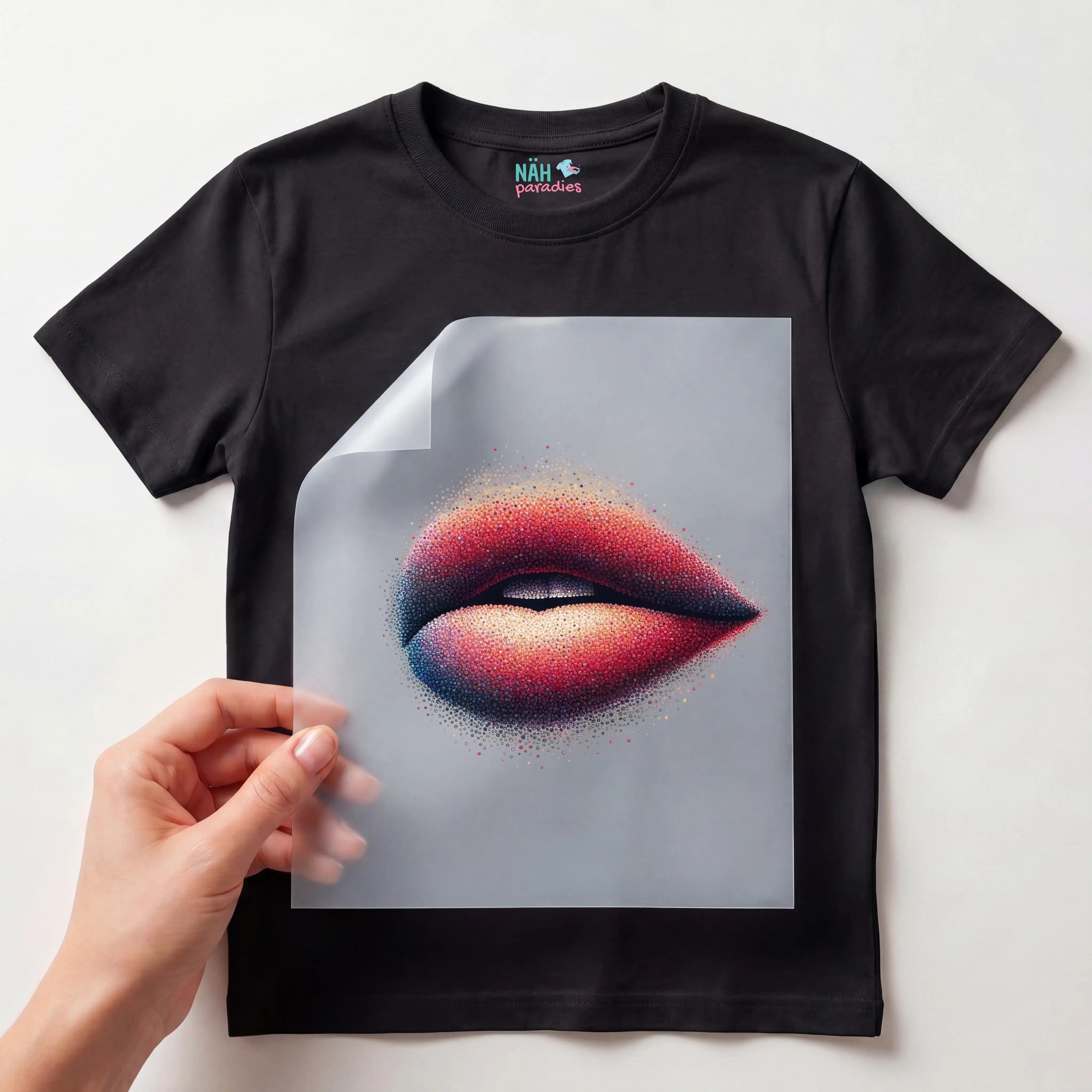 Bügelbild Dot Lips