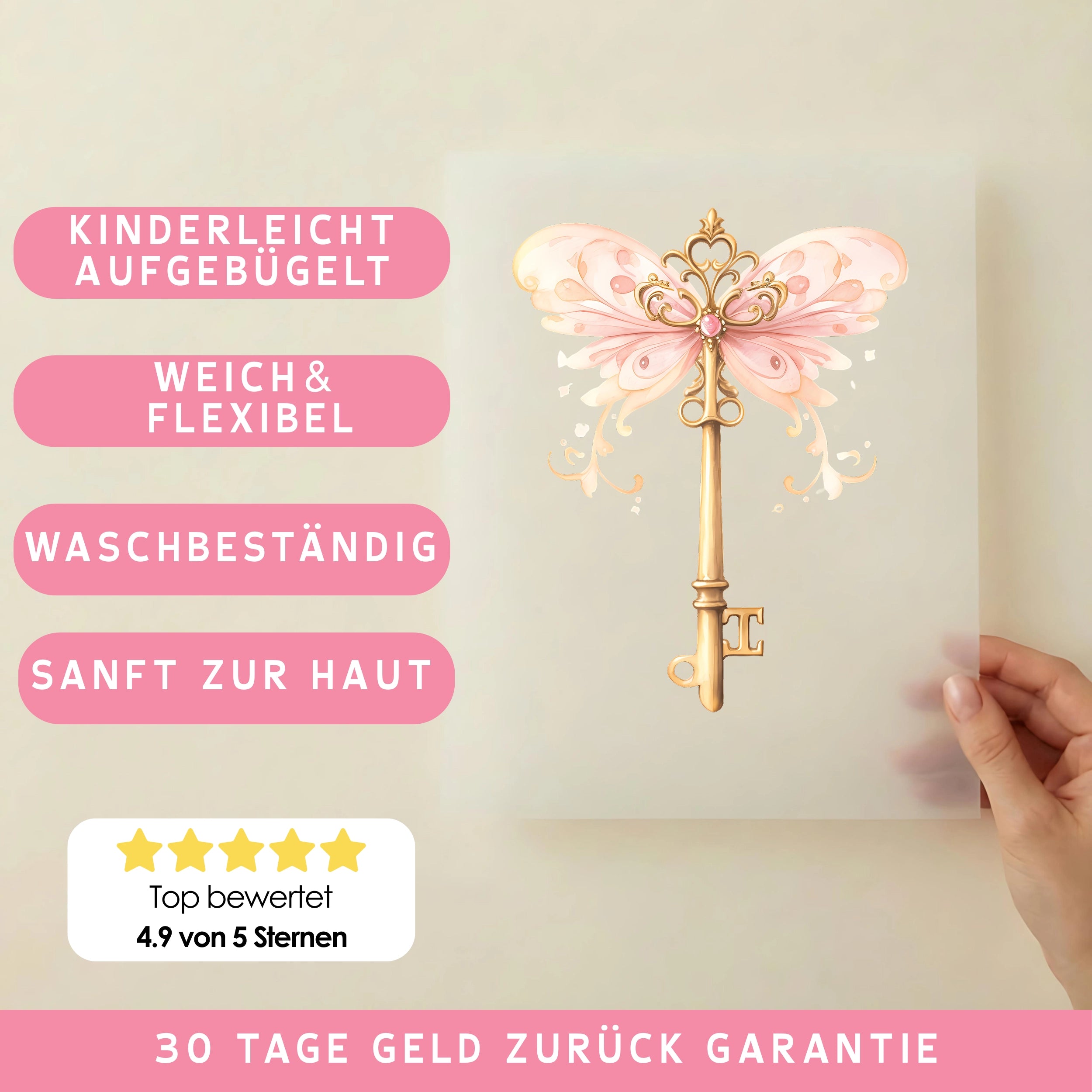 Bügelbild Schlüssel der Magie