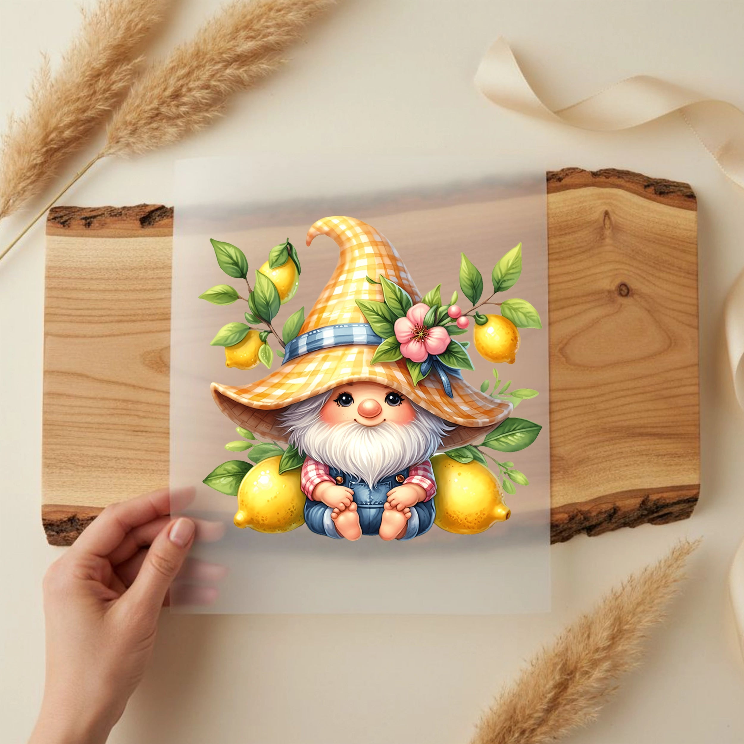 Bügelbild Zitronenwichtel