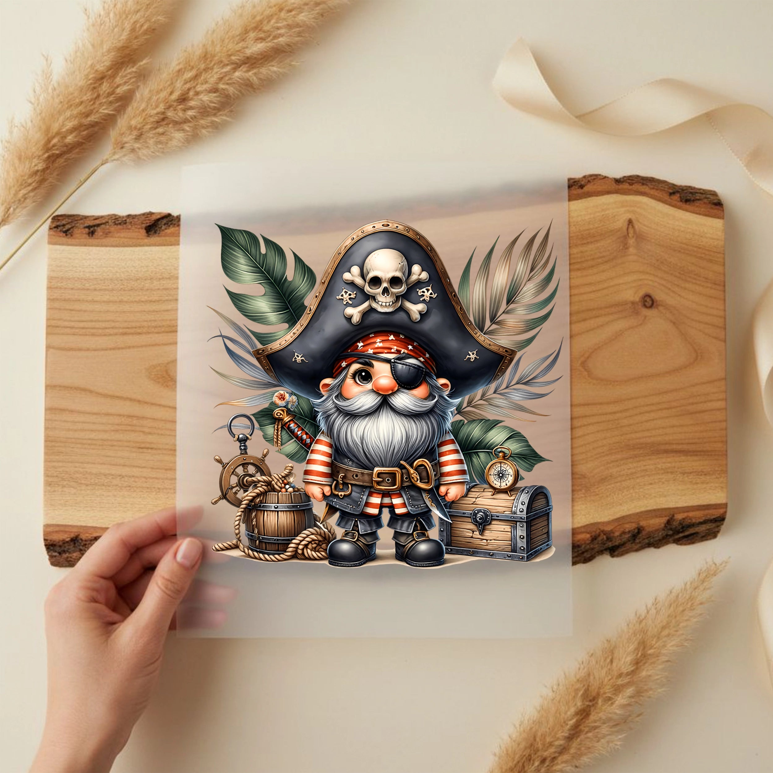 Bügelbild Piratenwichtel