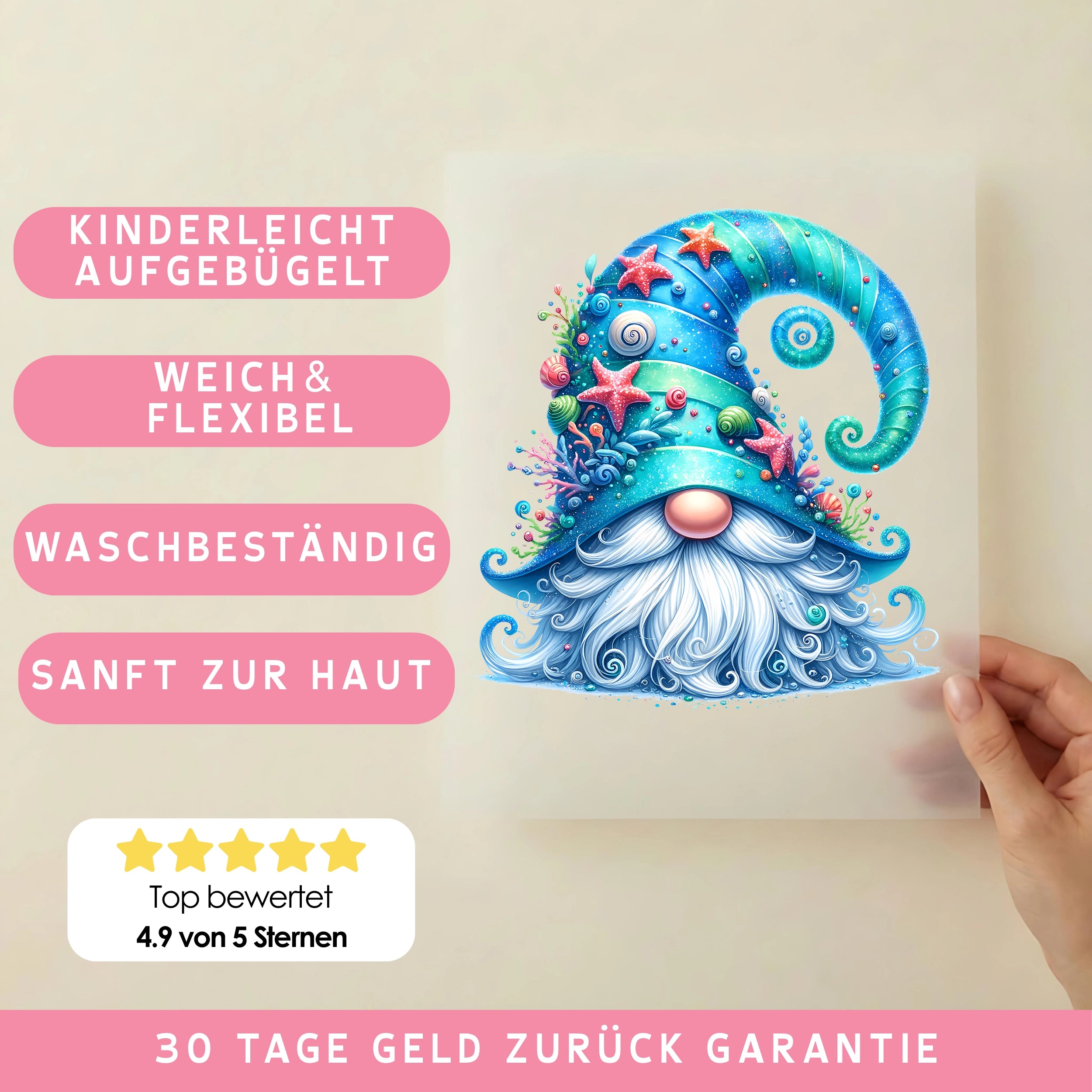 Bügelbild Wichtel aus der Tiefsee