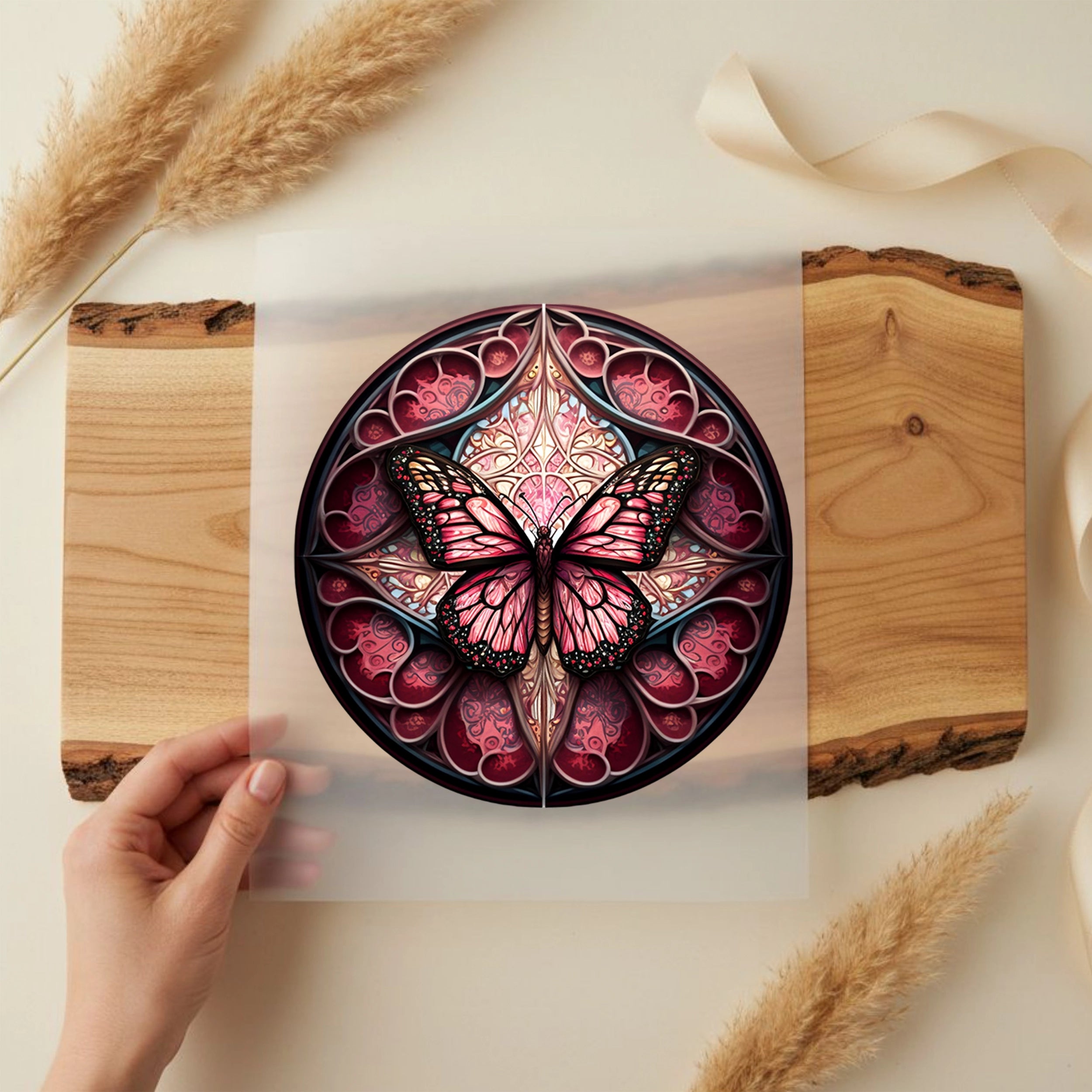 Bügelbild Schmetterling Echo