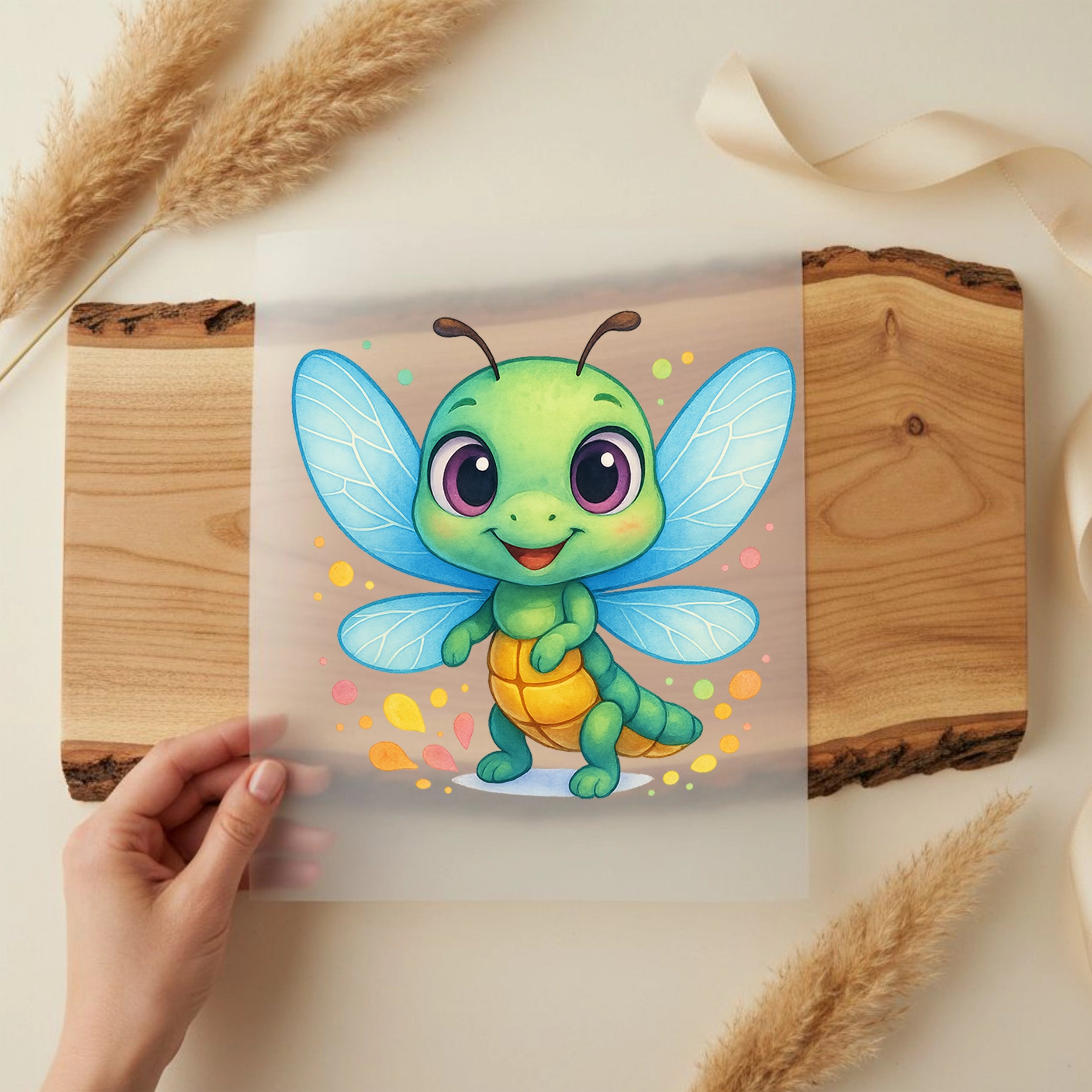 Bügelbild Süße Libelle Bibo