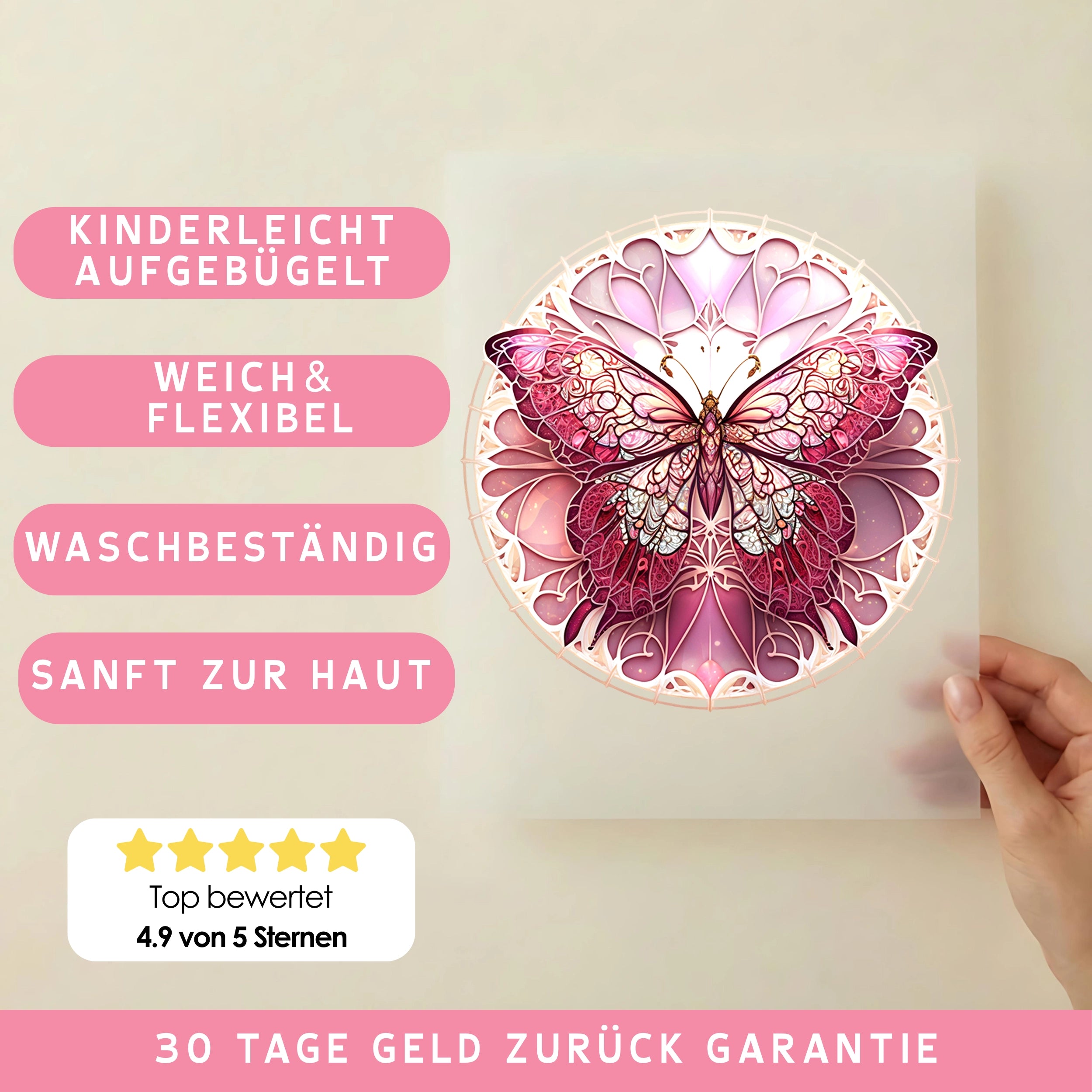 Bügelbild Schmetterling Harmony