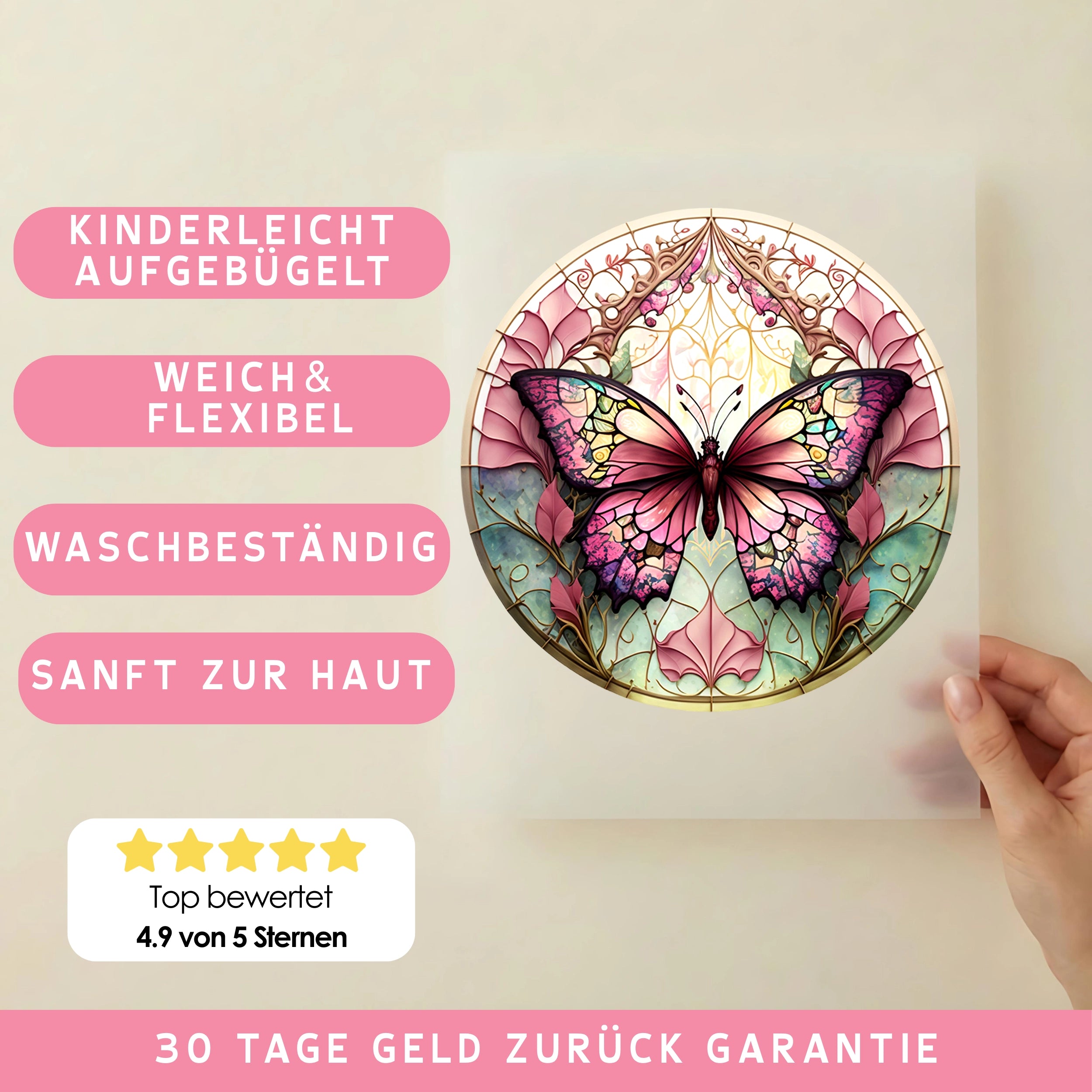 Bügelbild Schmetterling Seraphina