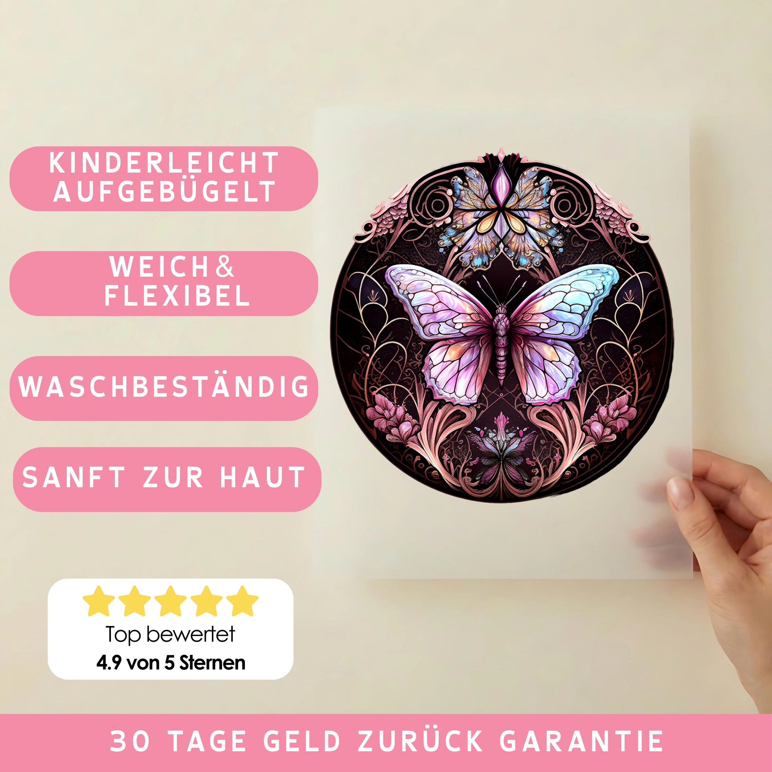 Bügelbild Schmetterling Twinkle