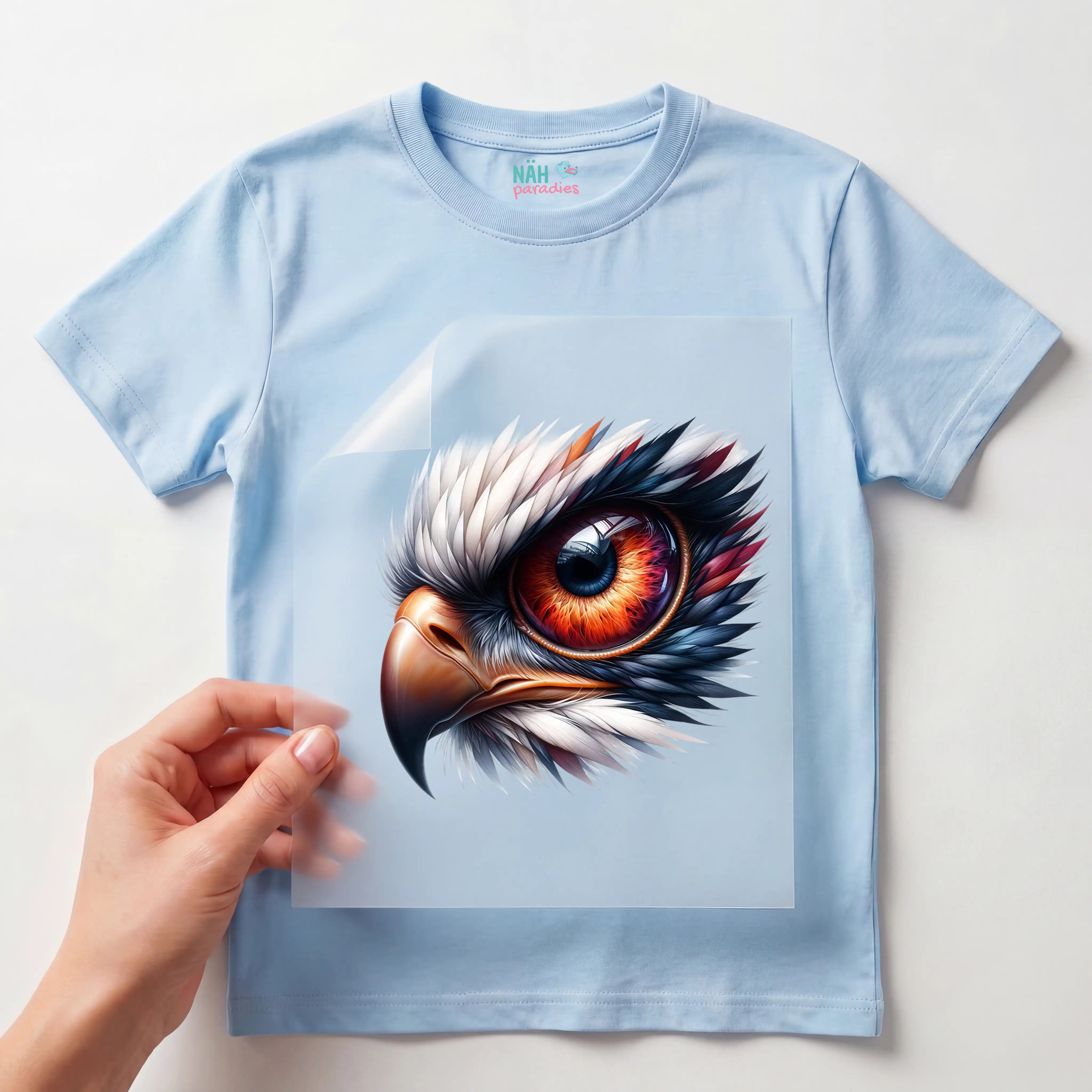 Bügelbild Adler Auge