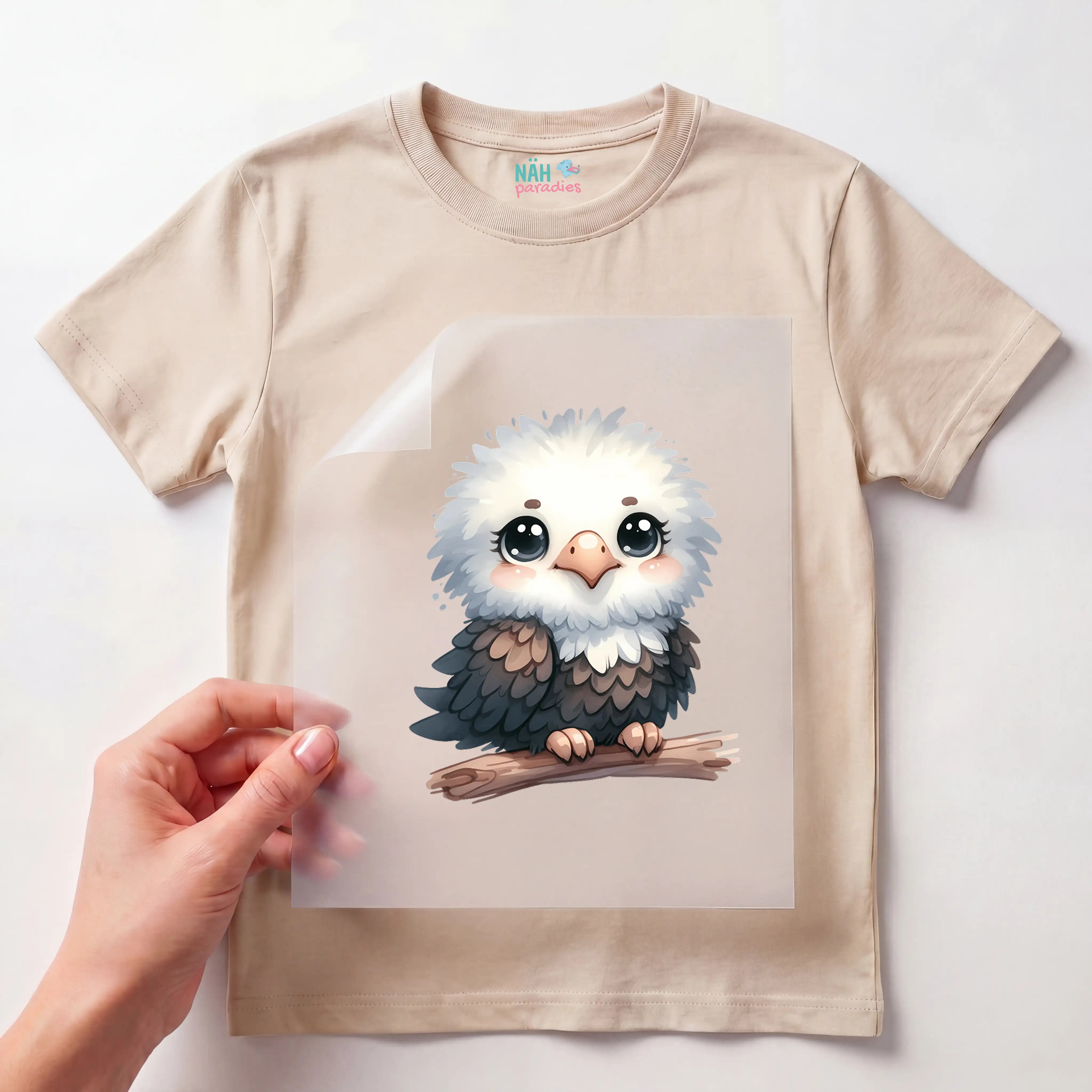 Bügelbild Baby Adler