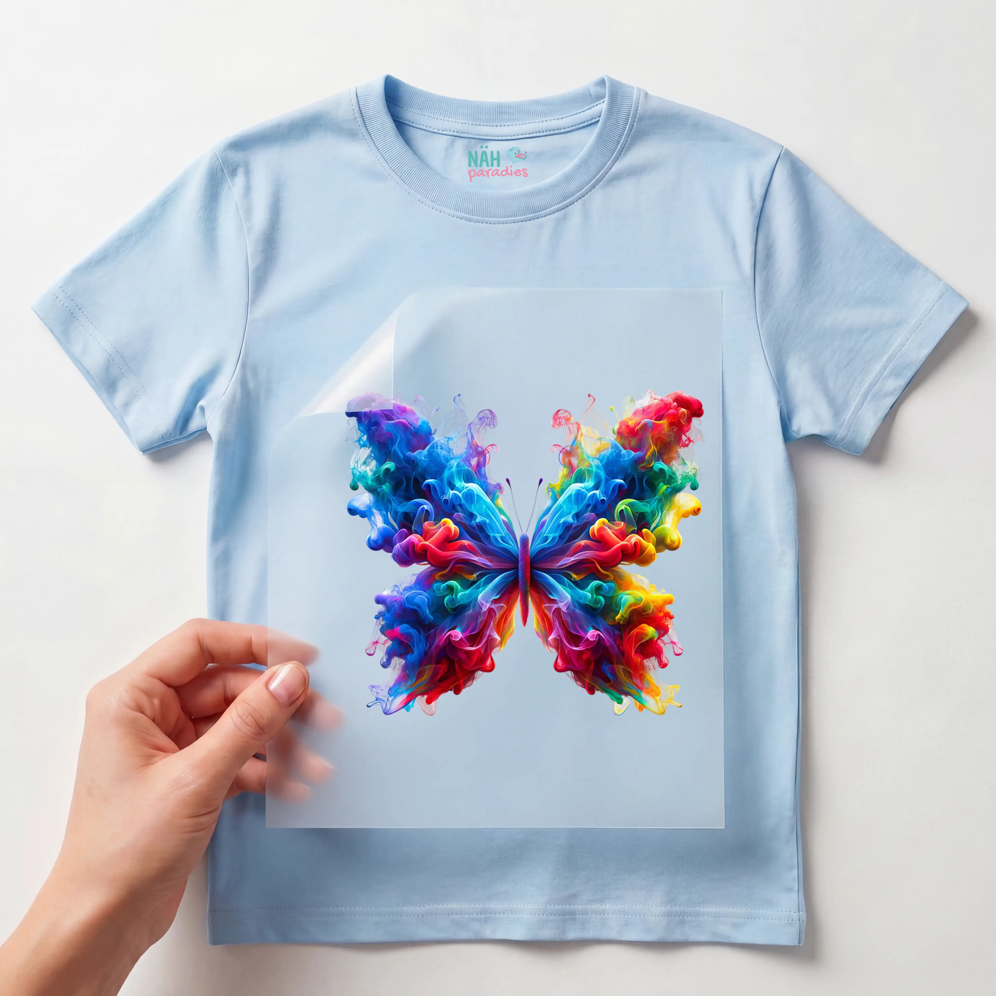 Bügelbild Schmetterling Nebeltraum