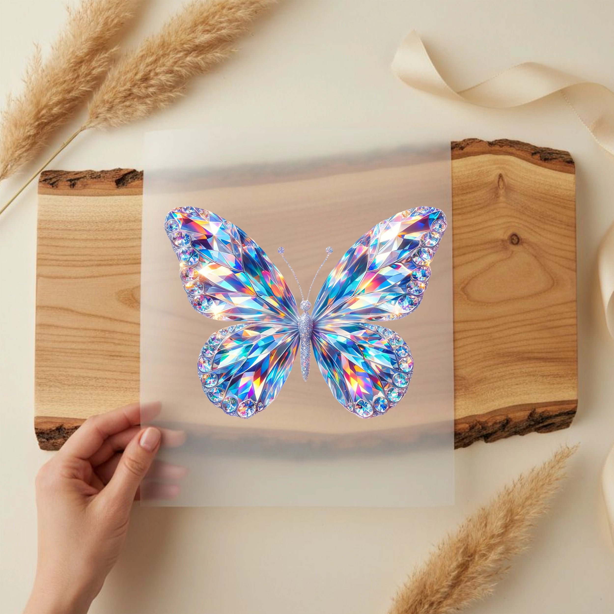 Bügelbild Kristallschmetterling