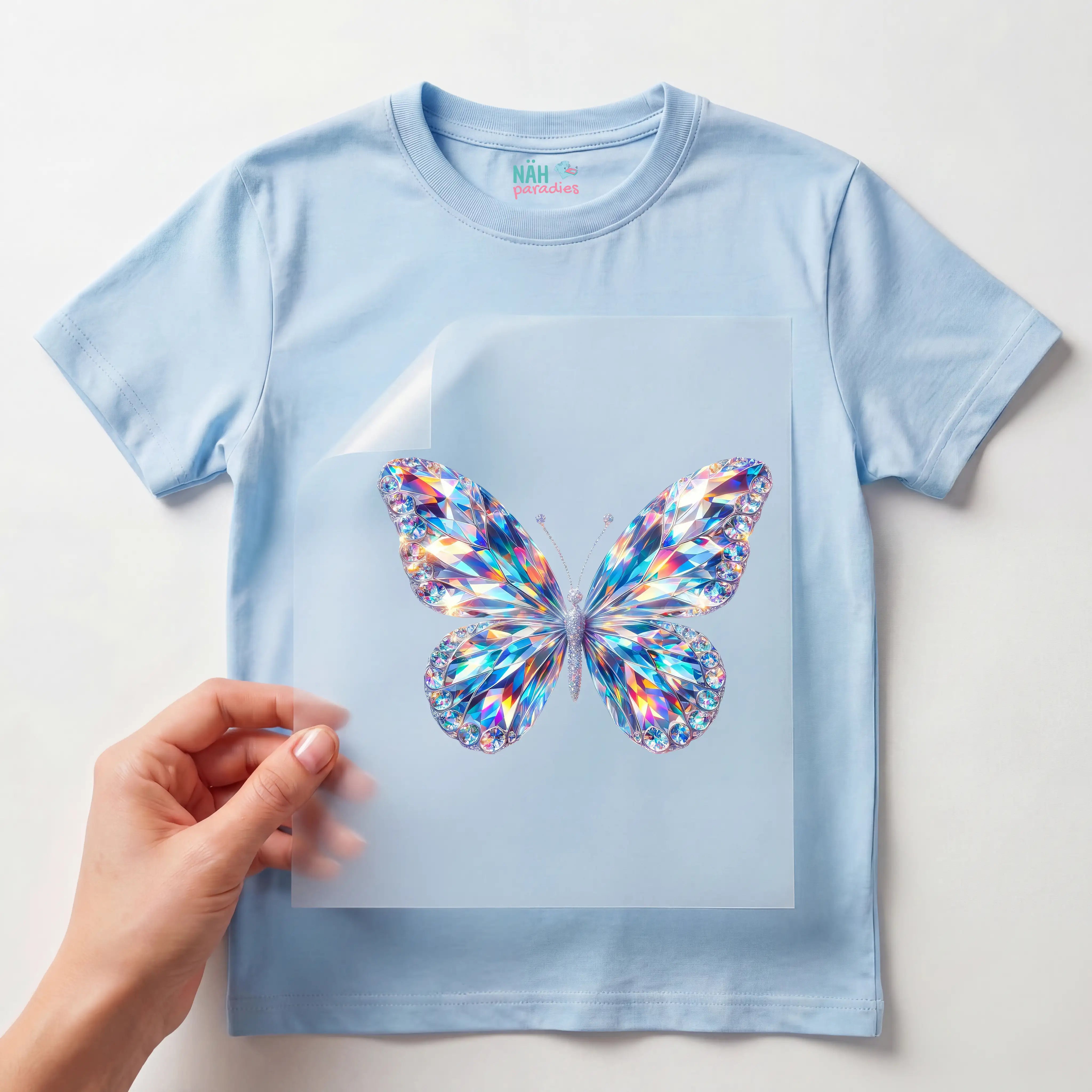 Bügelbild Kristallschmetterling
