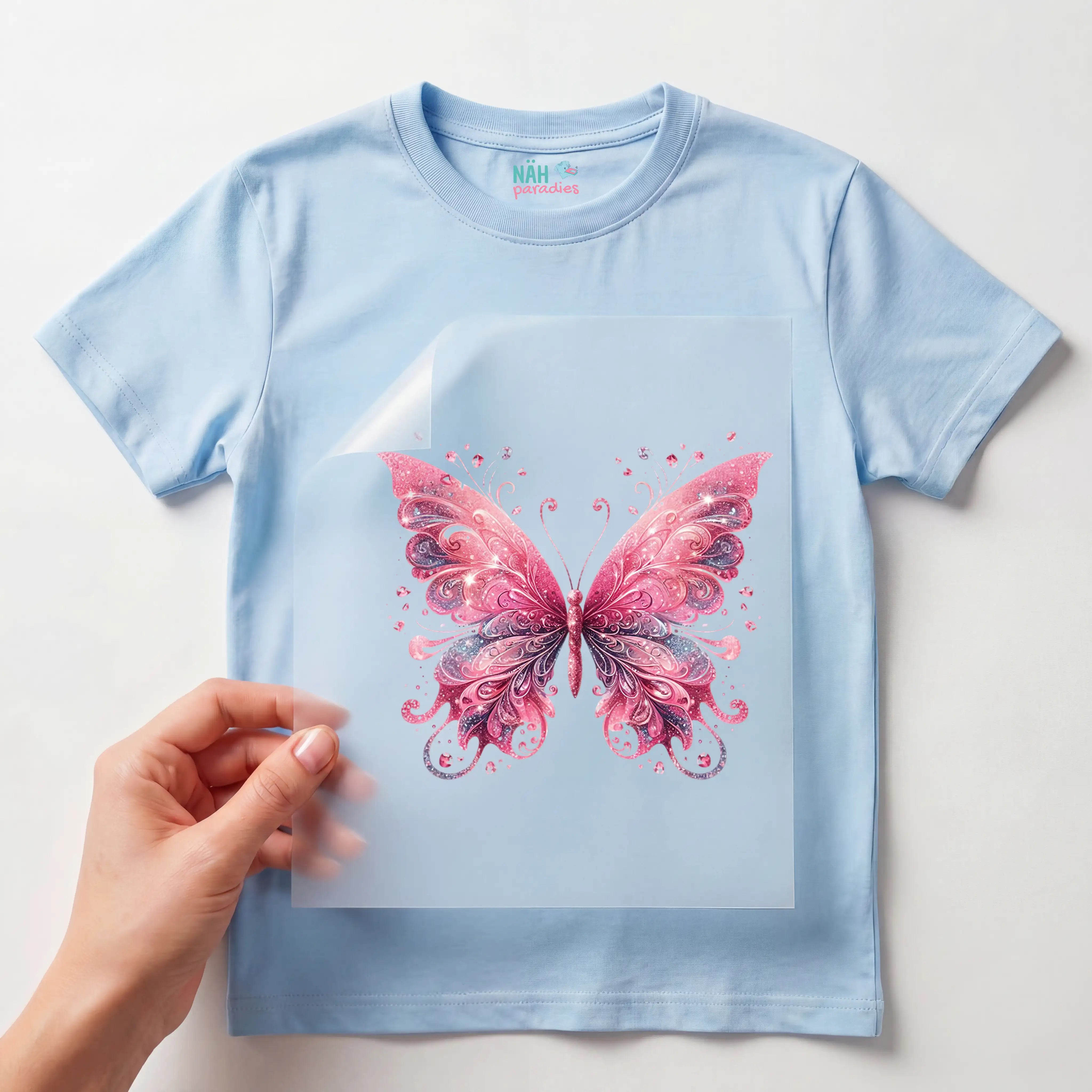 Bügelbild Schmetterling Pinkzauber