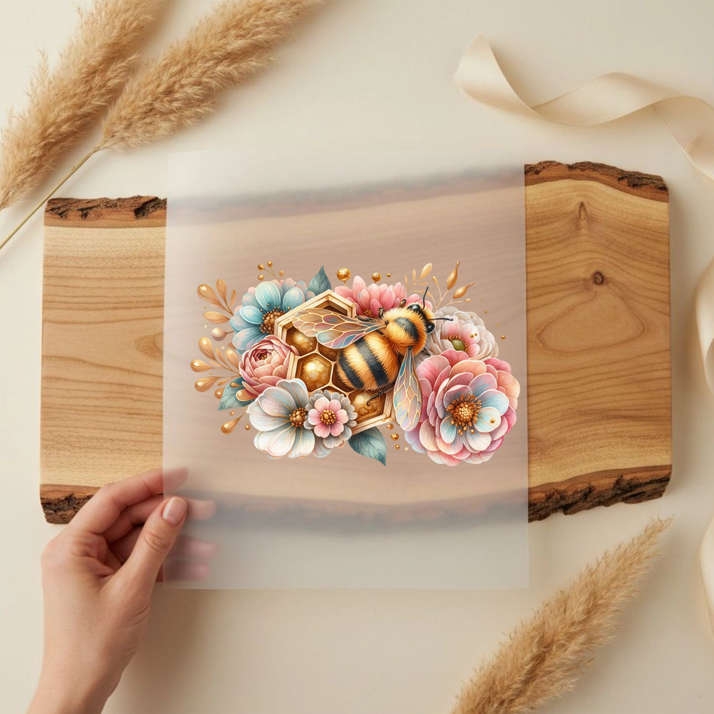 Bügelbild Biene Zauberhafte Honigbotin