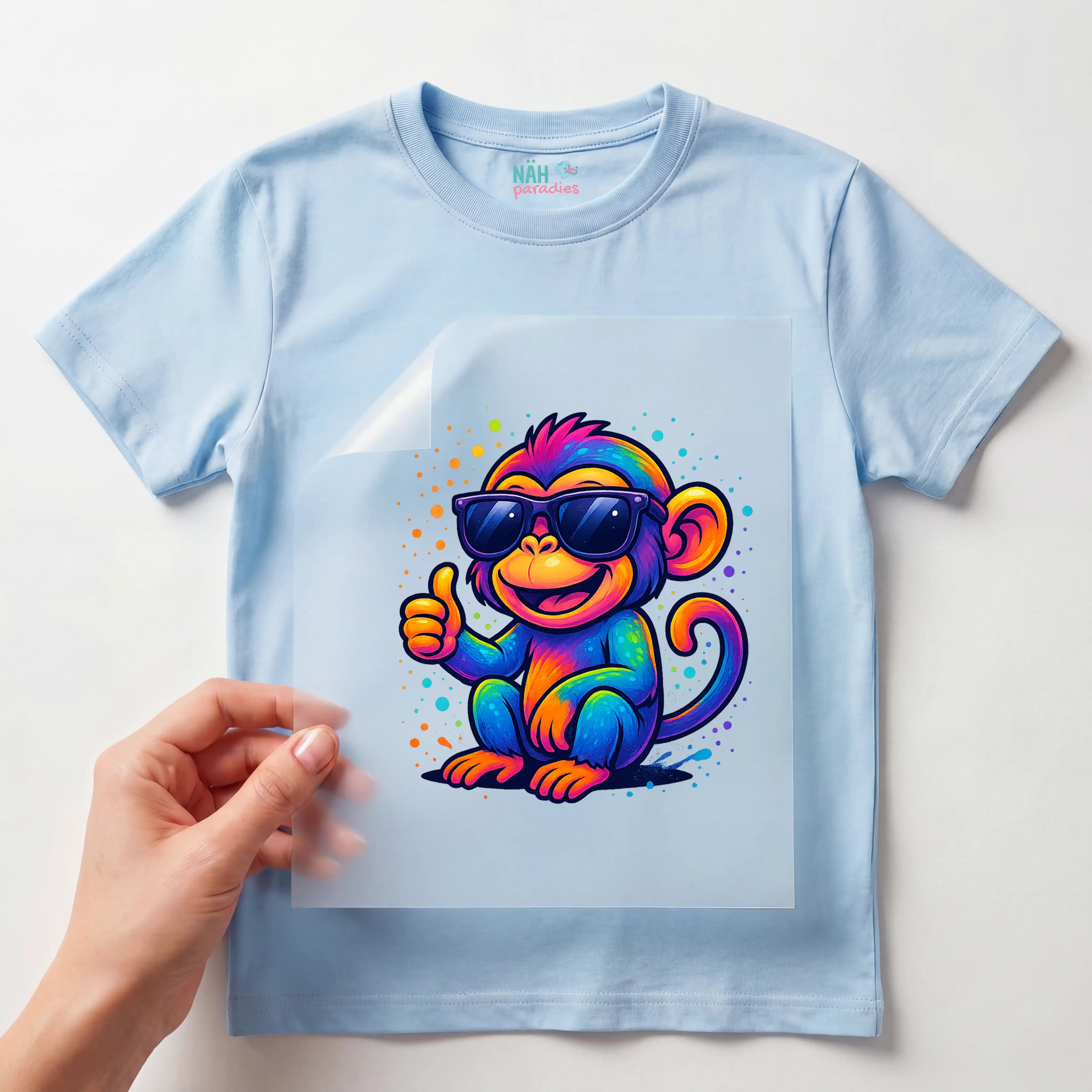 Bügelbild Affe Funky Monkey