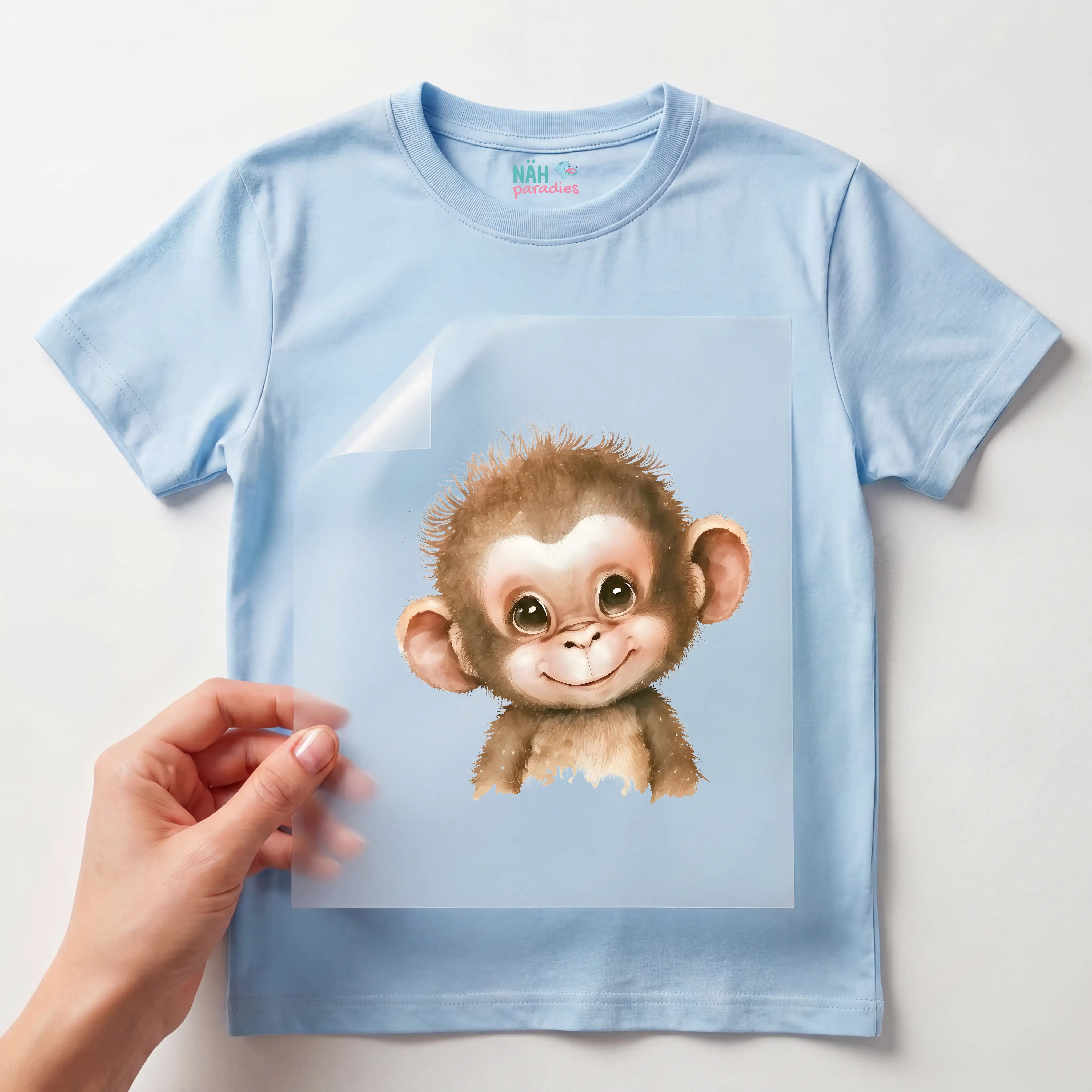Bügelbild Äffchen Bobby