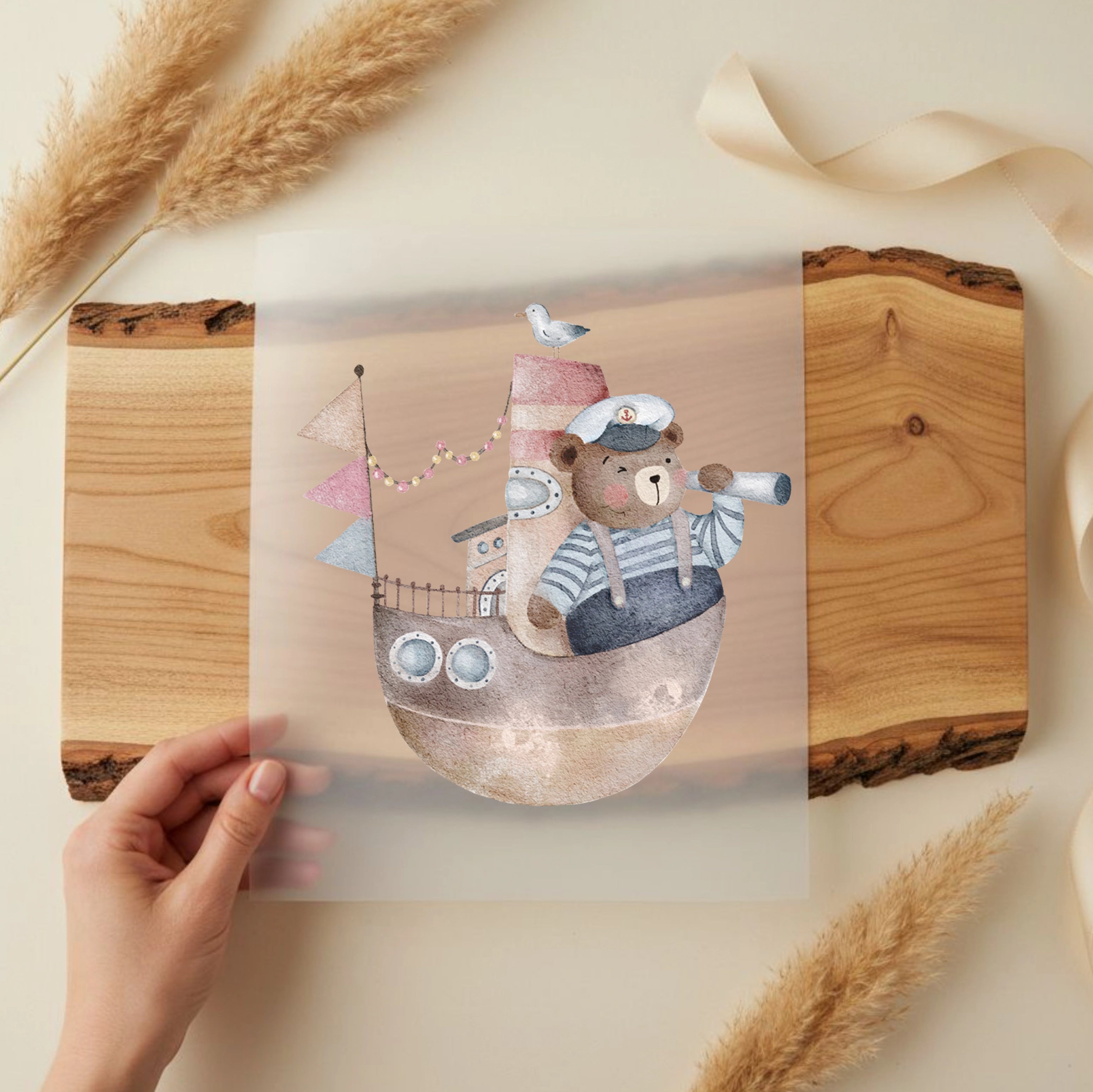 Bügelbild Ahoi Bär