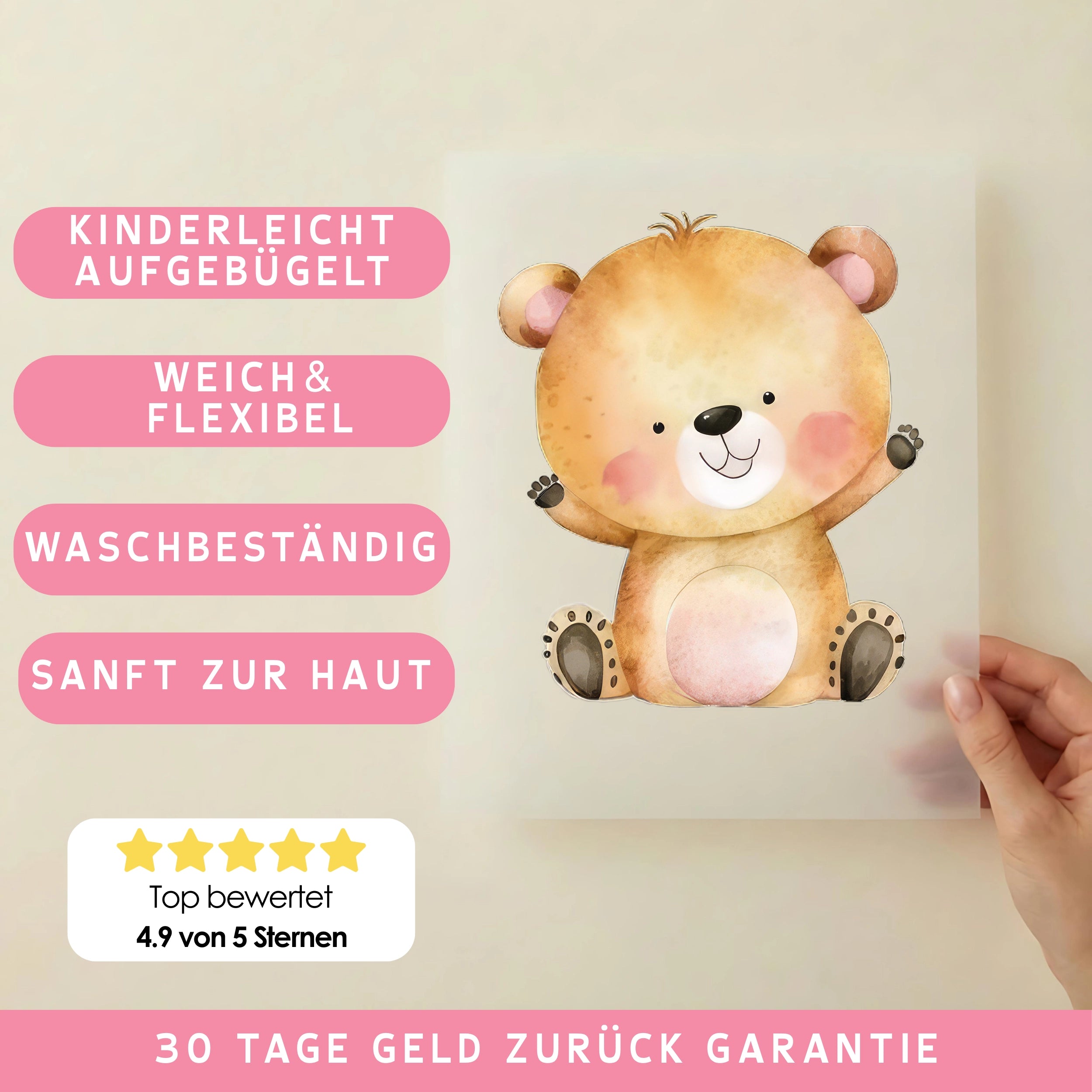 Bügelbild Bär Olli