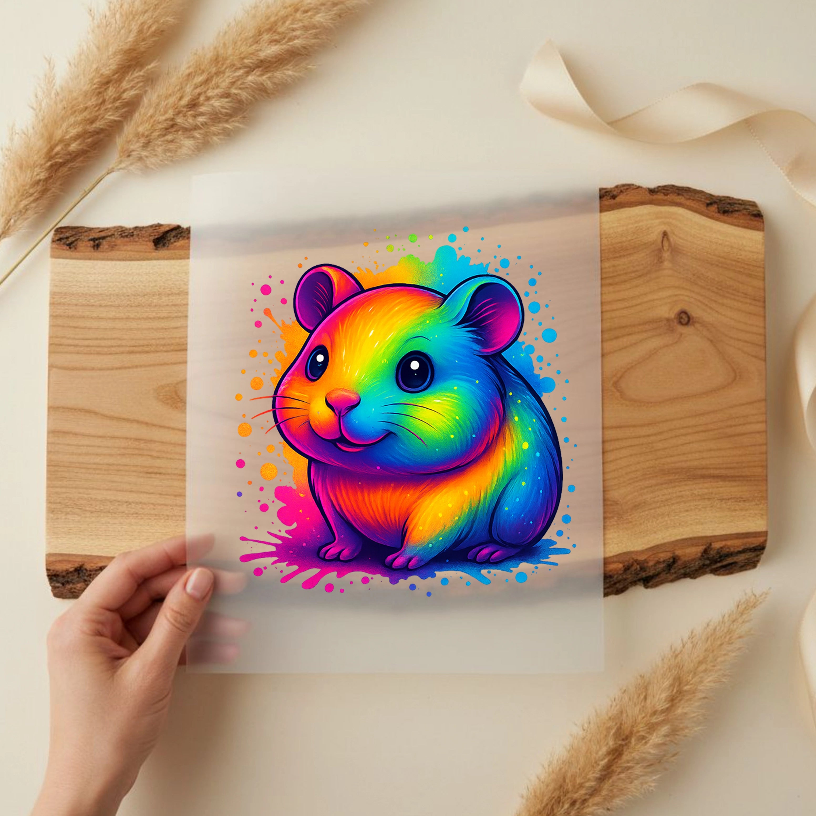 Bügelbild Hamsti Funkelpfötchen