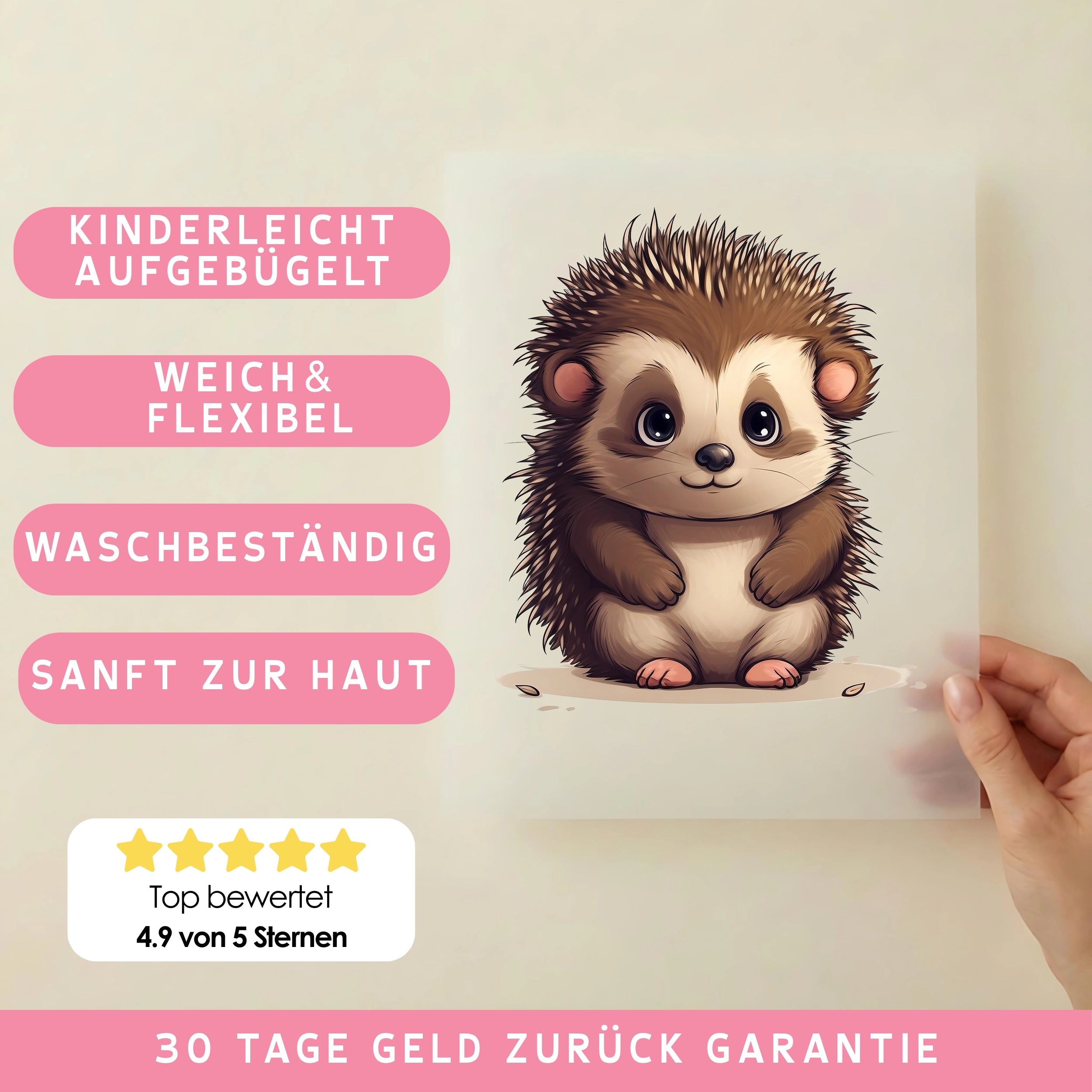 Bügelbild Igel Sweetie
