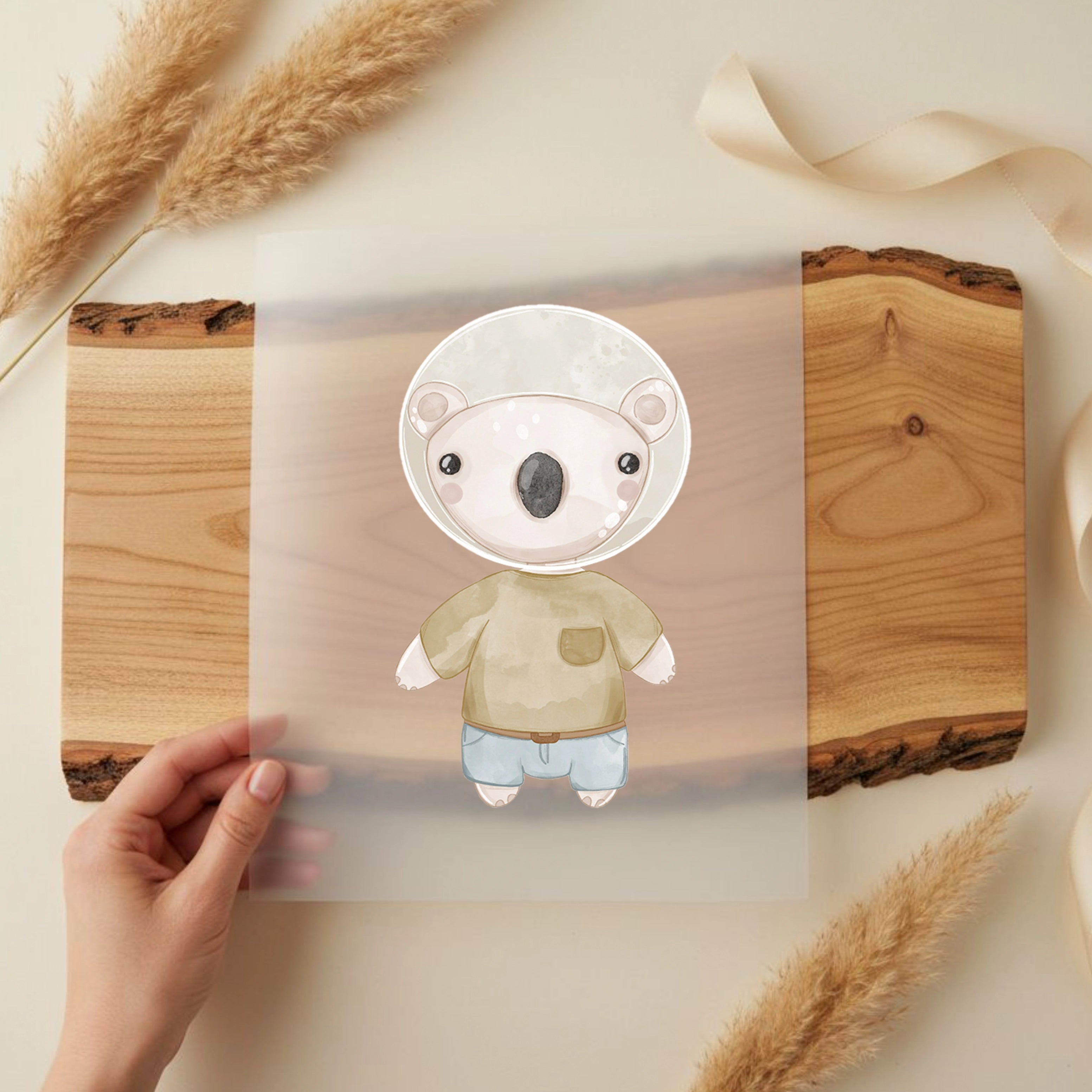 Bügelbild Koala Astronaut