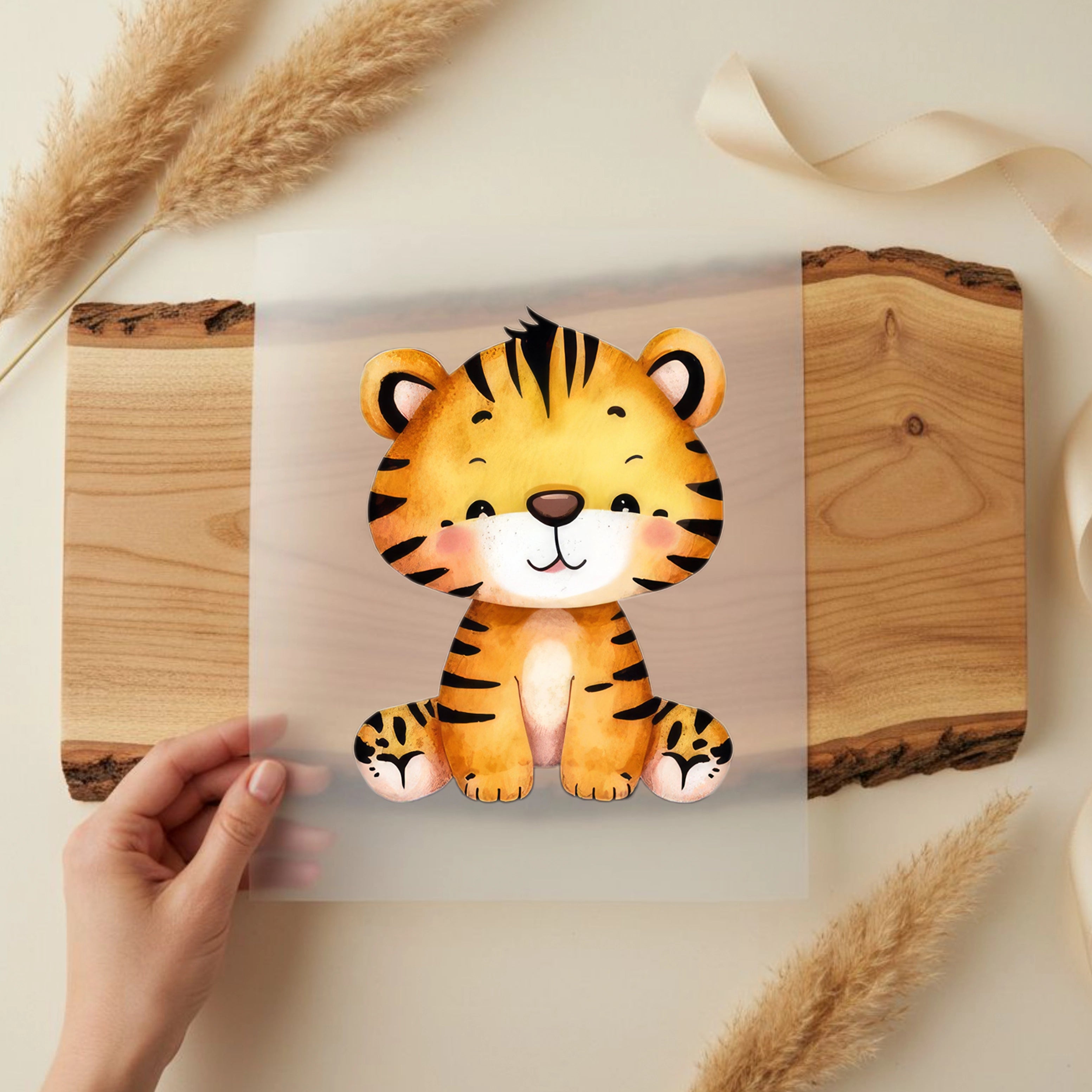 Bügelbild Tiger Baby Tim