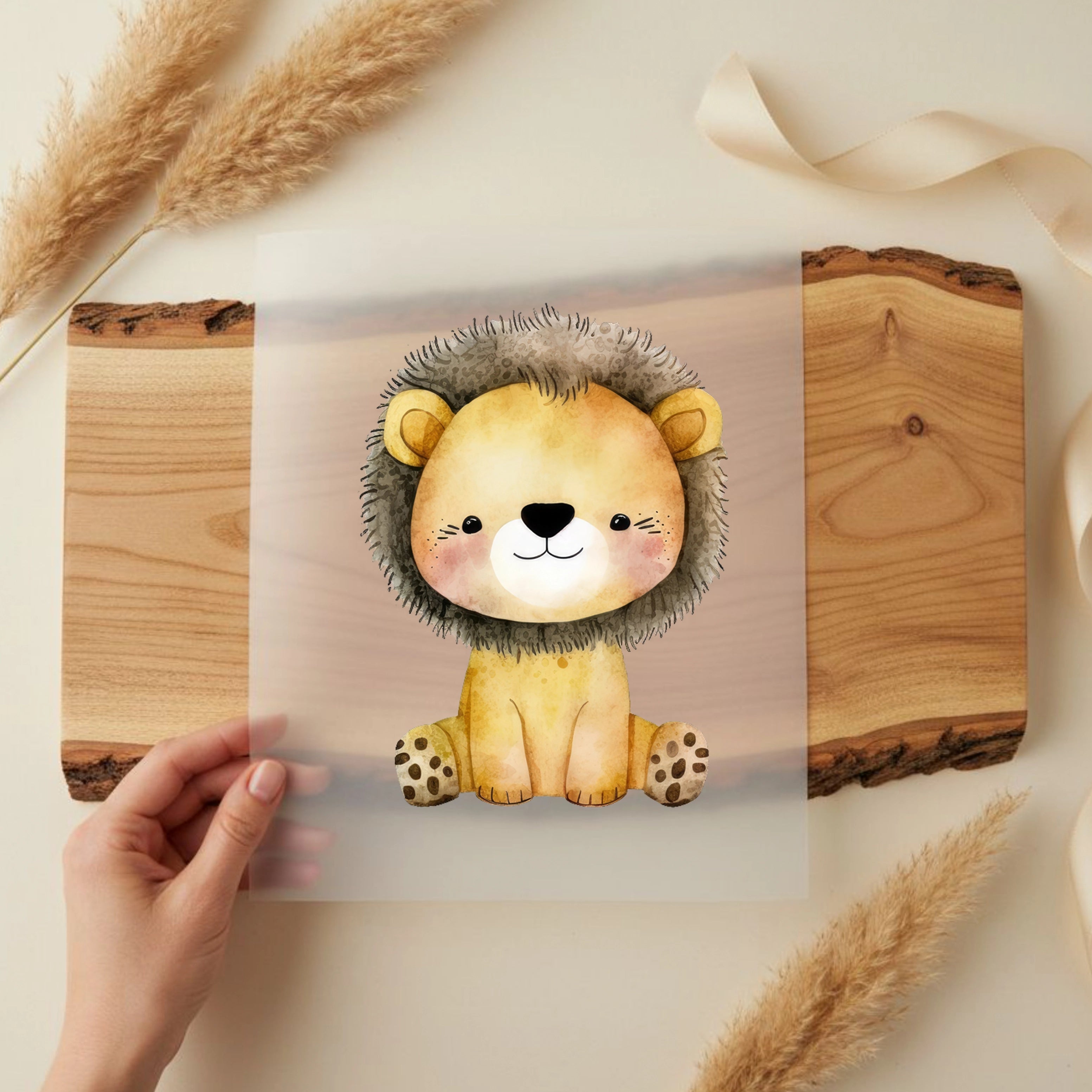Bügelbild Löwe Baby Milo
