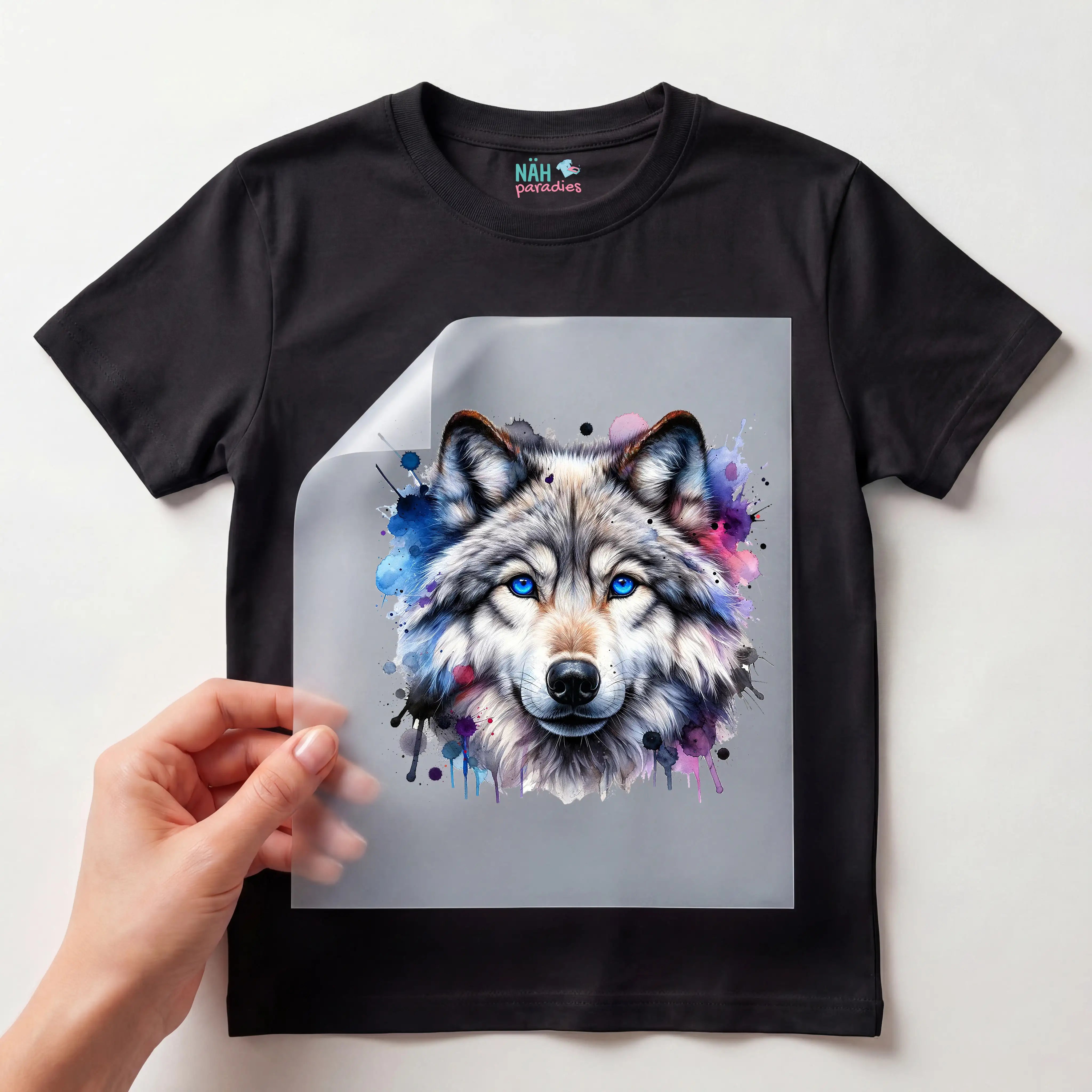 Bügelbild Zauberhafter Wolf